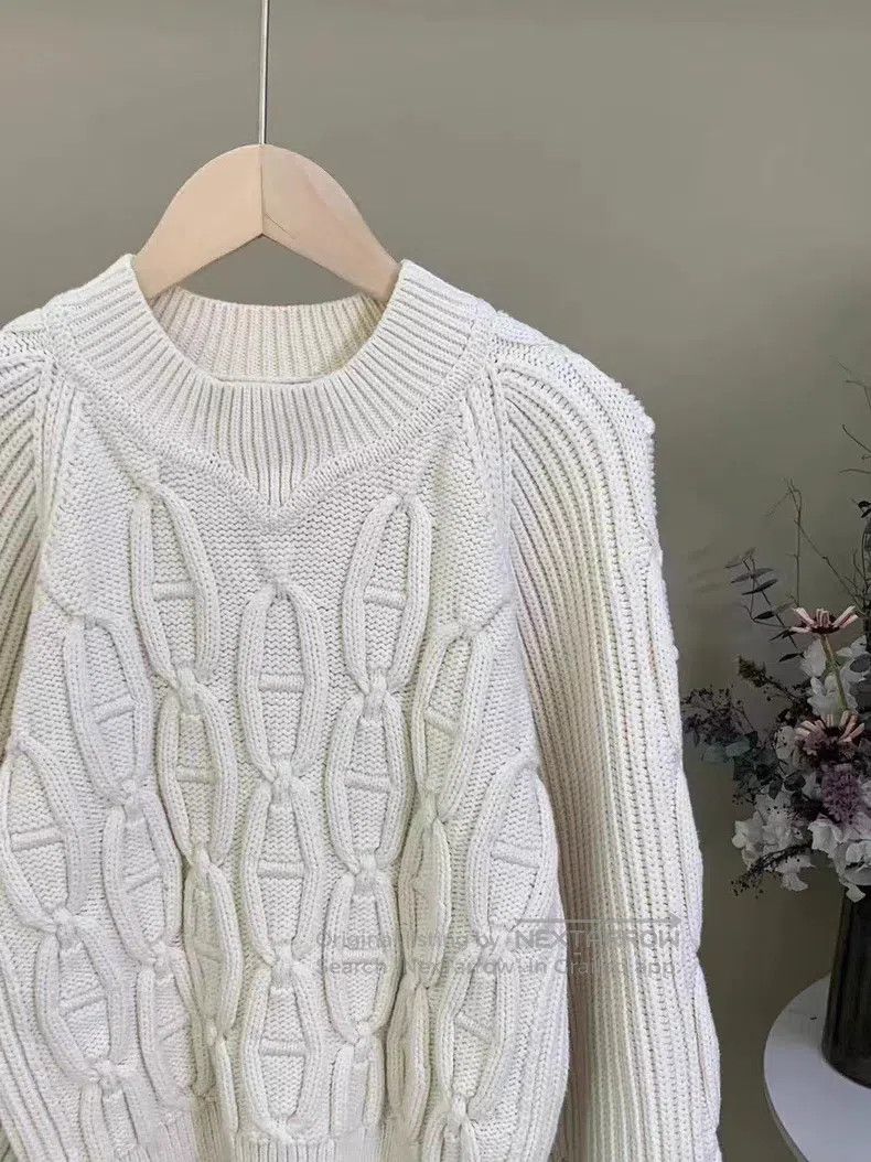 Hermes Hermes Women's Knit Crewneck Sweater Size XXS / US 00 / IT 34 - 4 Thumbnail
