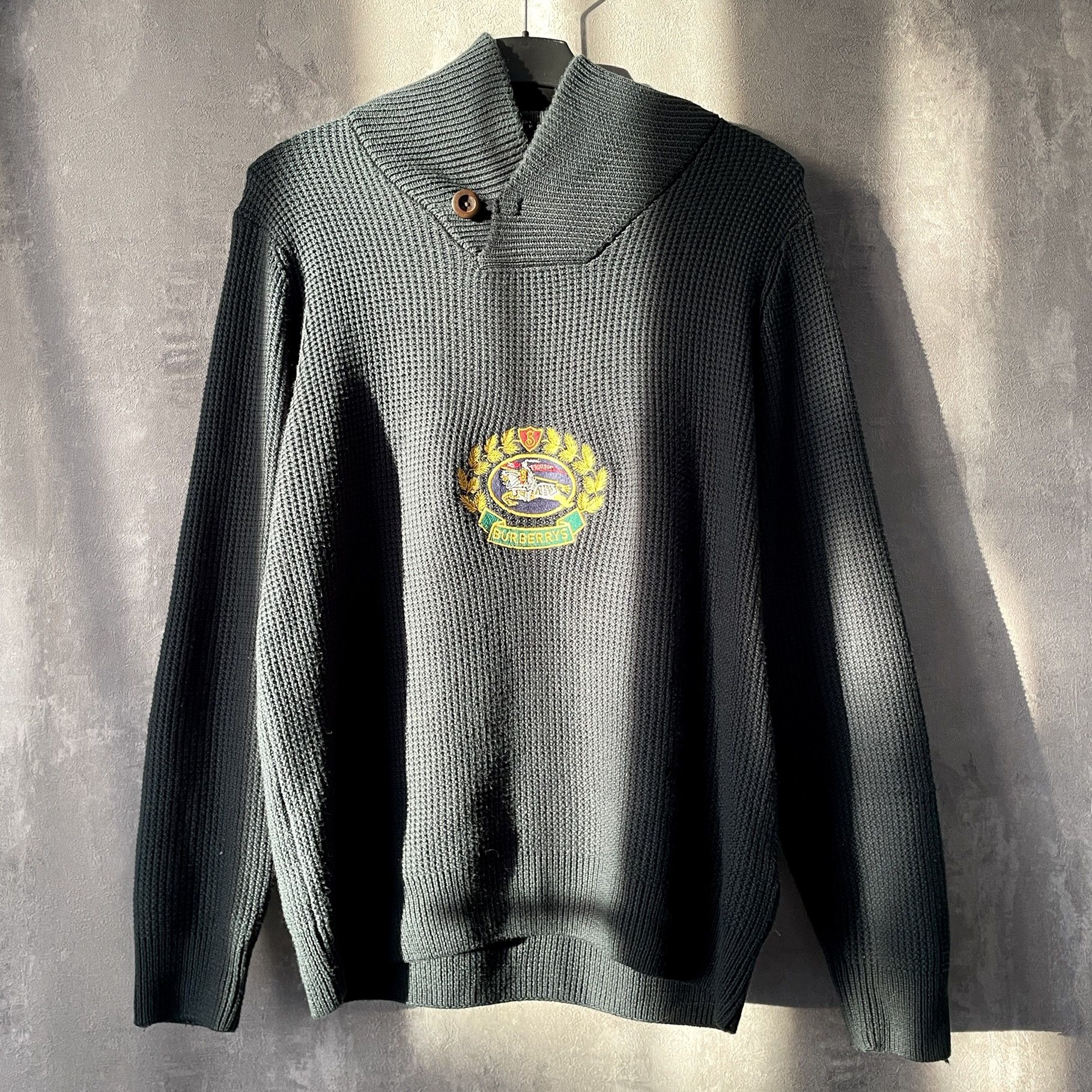 Burberry BURBERRYS Vintage 00 Knitwear Heavy Cardigan Sweater Jumper Size US M / EU 48-50 / 2 - 1 Thumbnail