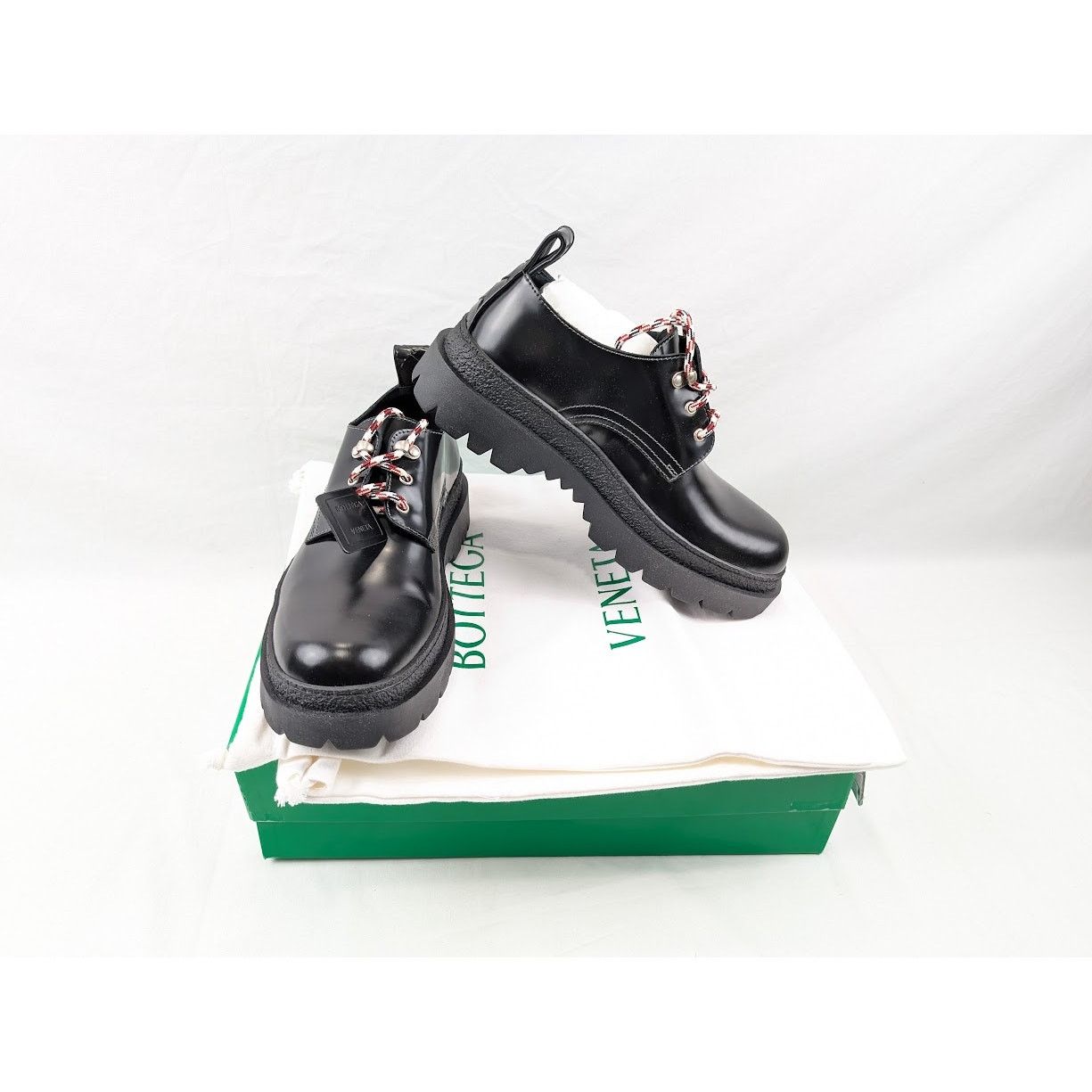 Bottega Veneta o1rshd1 Q:2 / Highway Lace Up Shoes Texas Calf in Black Size US 11 / EU 44 - 18 Thumbnail
