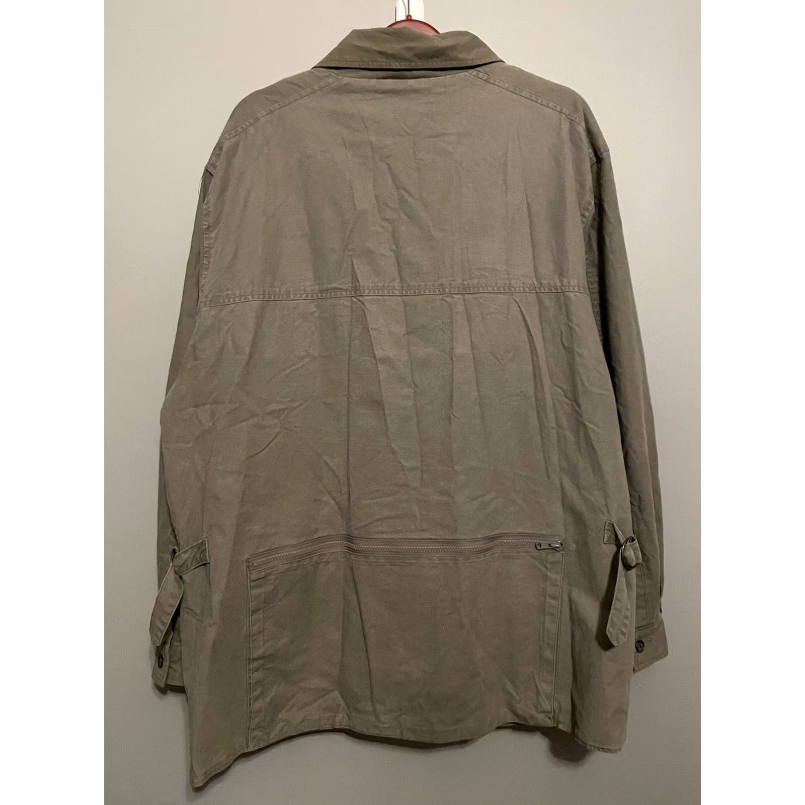 Vintage VINTAGE L.L. Bean Barn Chore Jacket Coat Green Large Lined Cotton Canvas Hunting 80s Mens Size US L / EU 52-54 / 3 - 7 Thumbnail