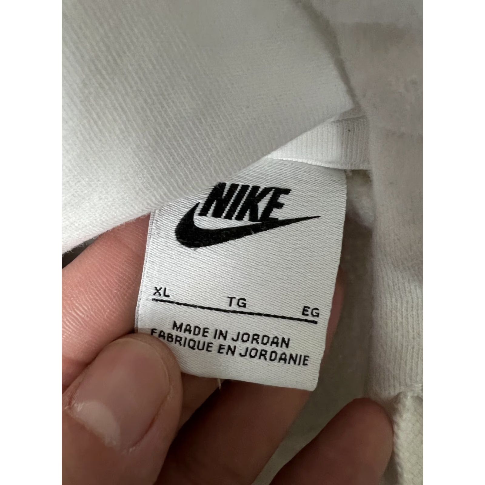 Nike VINTAGE Nike White Pullover Hoodie Sweatshirt XL Embroidered Swoosh 90s Sports USA Men Size US XL / EU 56 / 4 - 5 Thumbnail