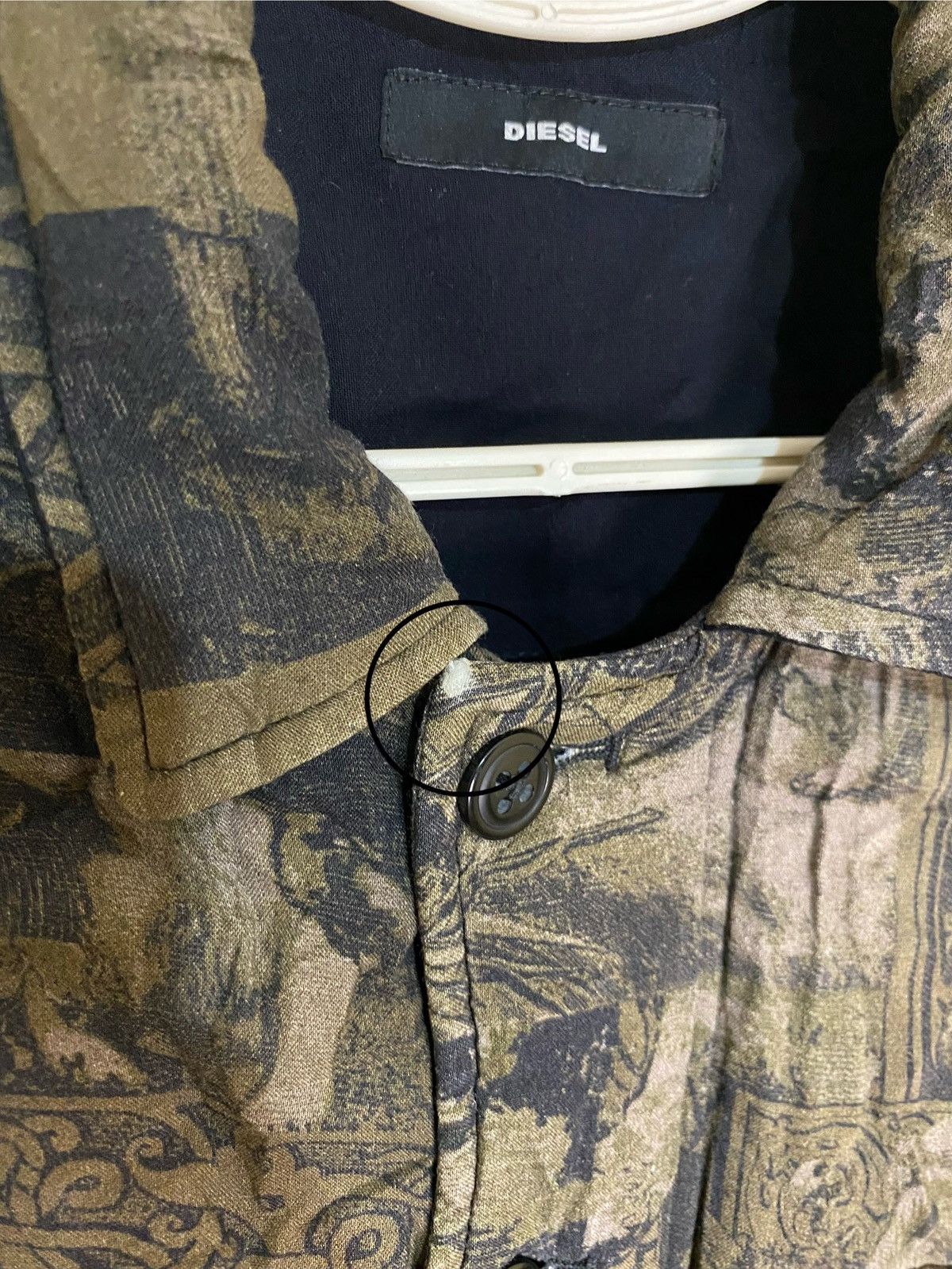 Diesel × Japanese Brand RARE Diesel Full Print Weather Gear Combat RR55 Art Jacket Size US S / EU 44-46 / 1 - 11 Thumbnail