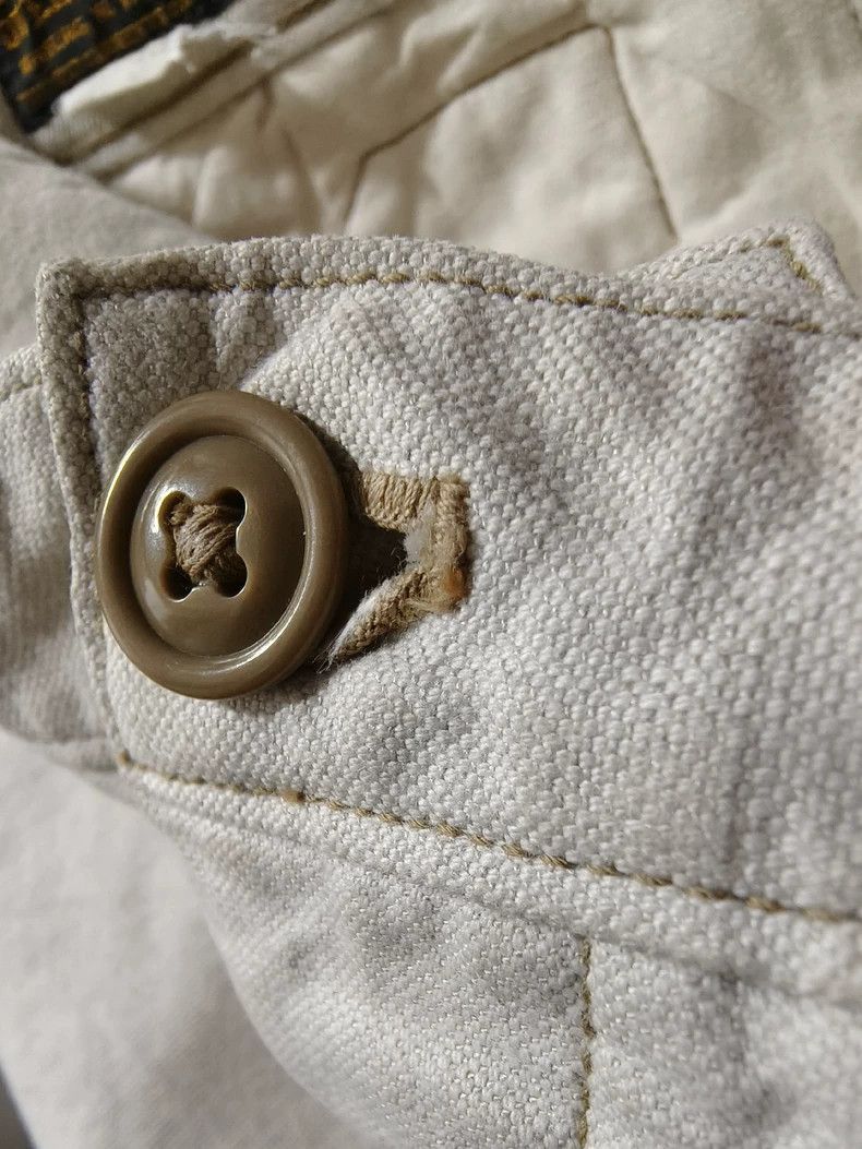 Freewheelers FREEWHEELERS Vintage Natural Off-White High-End Cotton-Lin Size US 30 / EU 46 - 4 Thumbnail