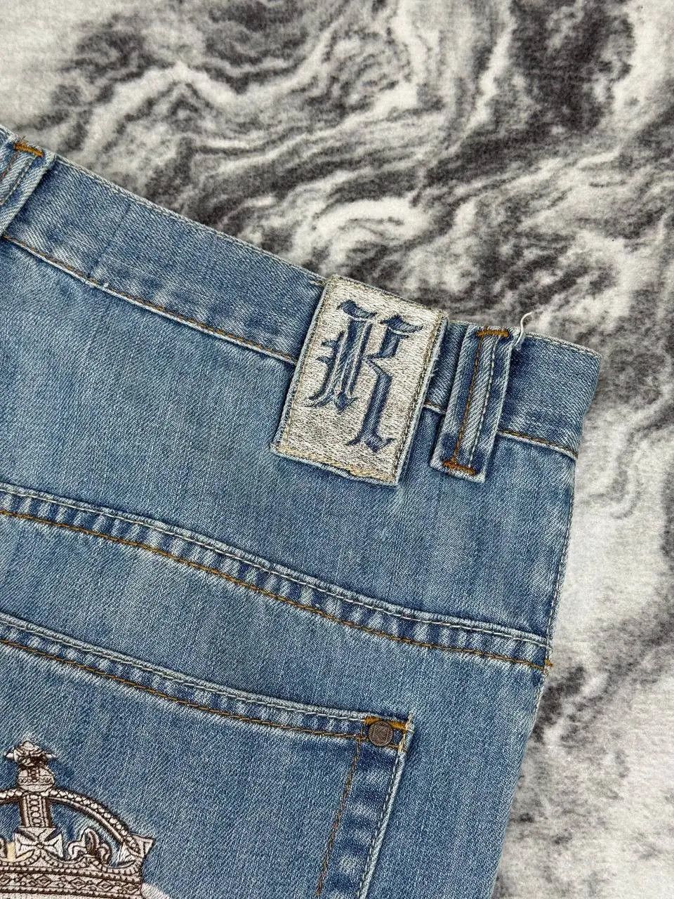 Karl Kani Vintage Karl Kani Denim Baggy Jeans 90s Big Logo Y2K Size US 38 / EU 54 - 4 Thumbnail