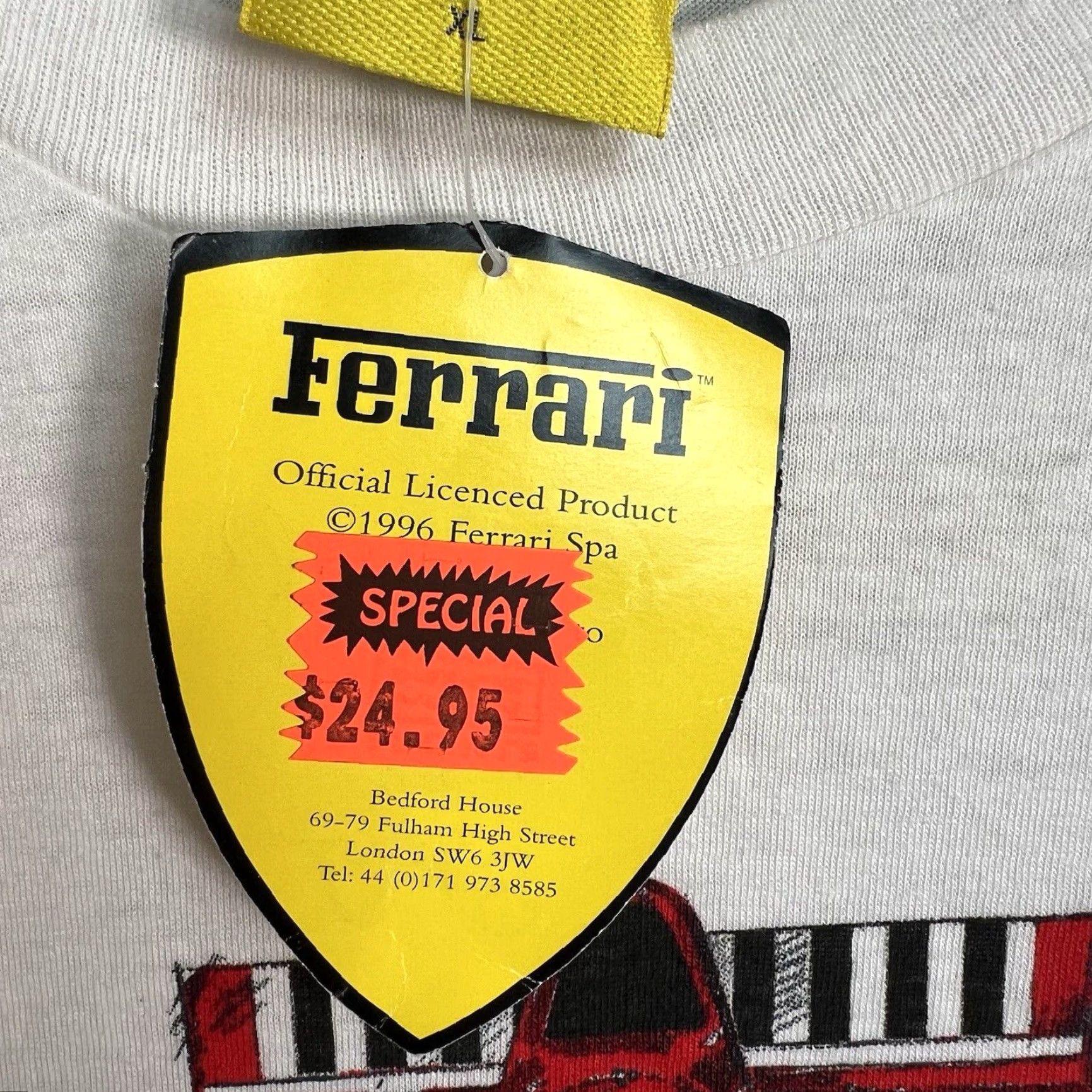 Ferrari VINTAGE Ferrari Formula 1 Shirt Adult XL White Mens Size US XL / EU 56 / 4 - 7 Thumbnail