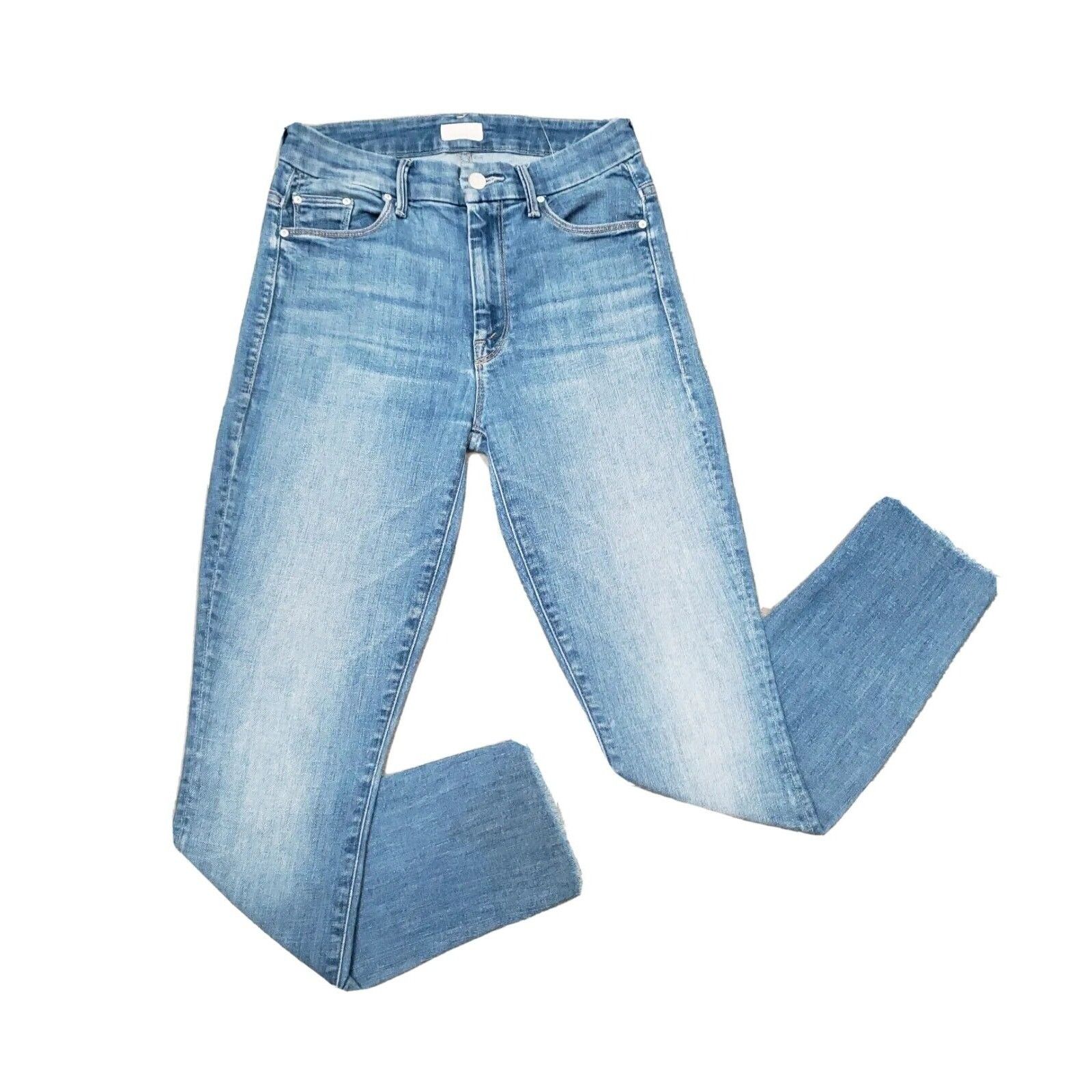 MOTHER MOTHER One Smart Cookie High waisted Looker Ankle Fray Size 25" / US 0 / IT 36 - 4 Thumbnail