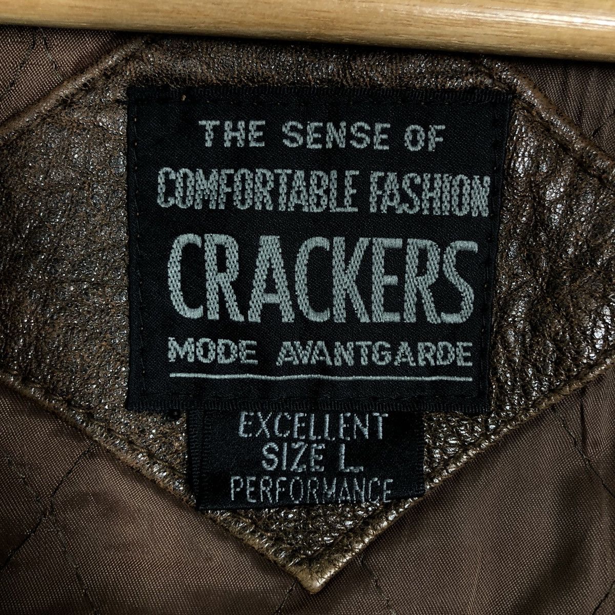 Japanese Brand 🔥Vintage Aviators Leather Jacket Crackers Mode Avant Garde Size US L / EU 52-54 / 3 - 18 Thumbnail