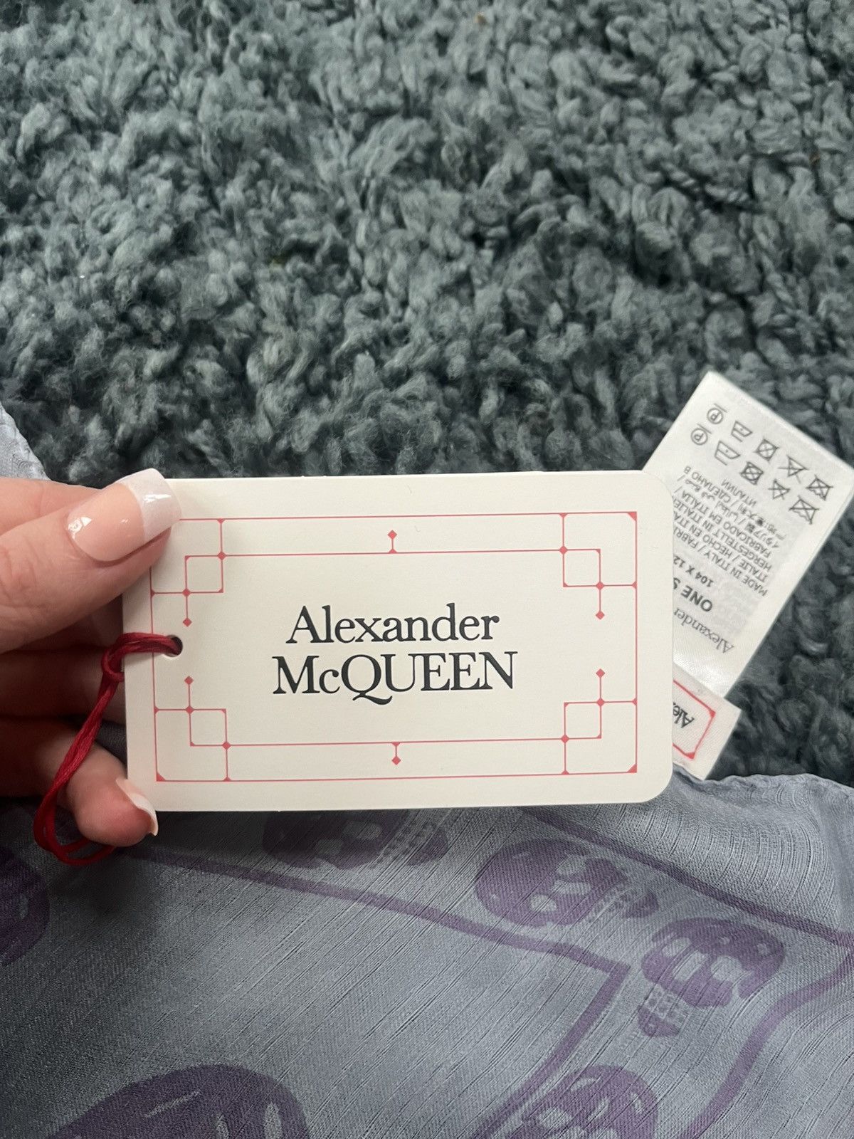 Alexander McQueen Silk scull scarf Size ONE SIZE - 3 Thumbnail