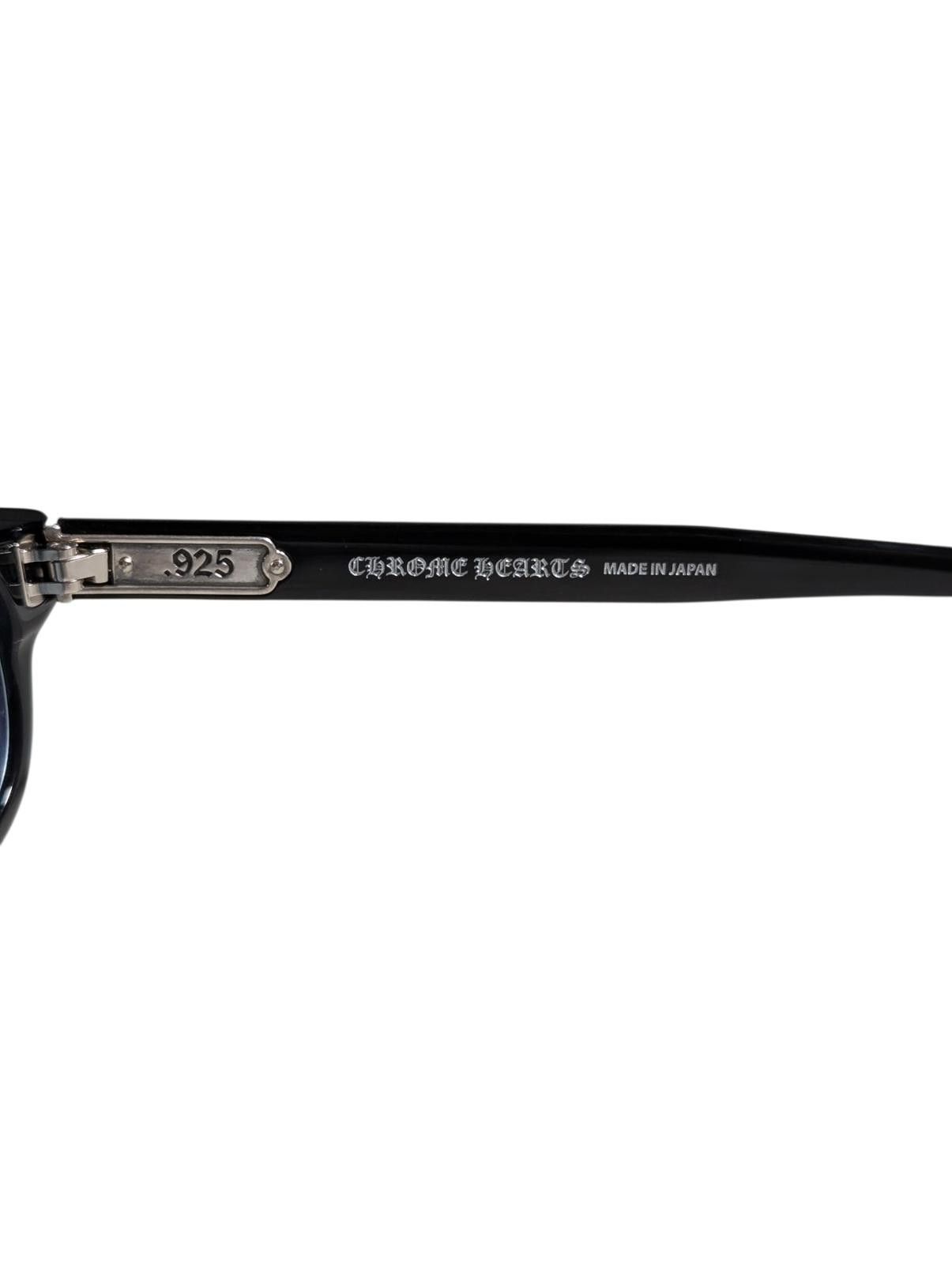 Chrome Hearts Lowrider Glasses Black Glossy Blue Tint Size ONE SIZE - 4 Thumbnail