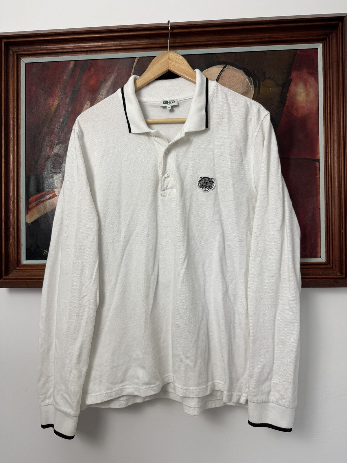 Kenzo 🐅 Kenzo Paris Tiger Polo Longsleeve Rare Retro Hype Y2K Size US M / EU 48-50 / 2 - 1 Thumbnail
