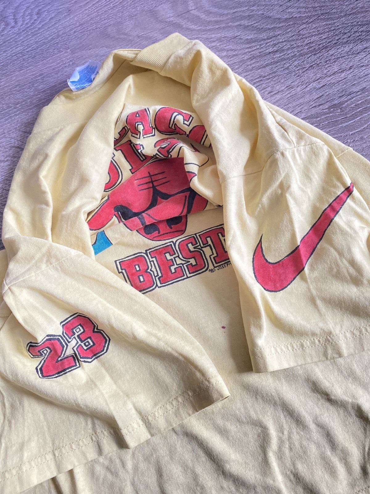 Vintage 90s NIKE / Bulls Bootleg “The Best Ever” shirt Size US L / EU 52-54 / 3 - 2 Thumbnail