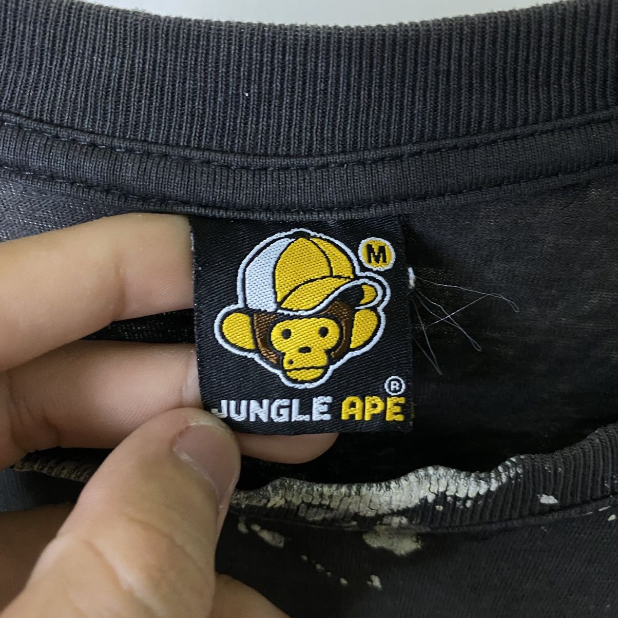 Vintage Y2K Jungle Ape Bathing Ape Parody Paint Splattered T Shirt Size US M / EU 48-50 / 2 - 7 Thumbnail