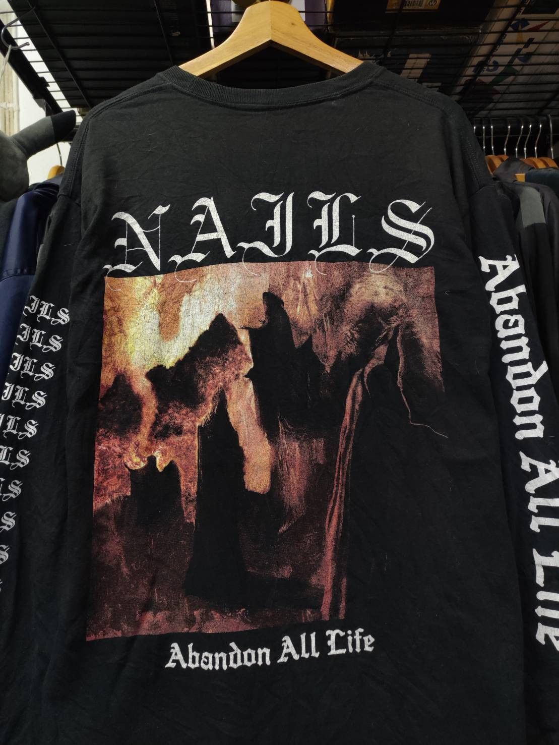 Band Tees Vtg Nails Band " Abandon all Life " Album Promo T-Shirt Size US L / EU 52-54 / 3 - 1 Thumbnail