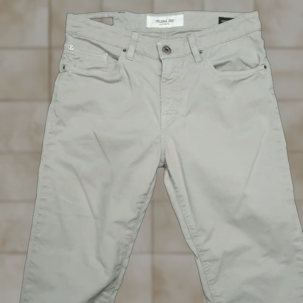 Vintage Teleria Zed Pants Men 30x26 Gray 5 Pocket Trouser Indigozed Cobra 19 Italy - 5-Pocket | Chino | Gray | Men’s Pants Size US 30 / EU 46 - 1 Thumbnail