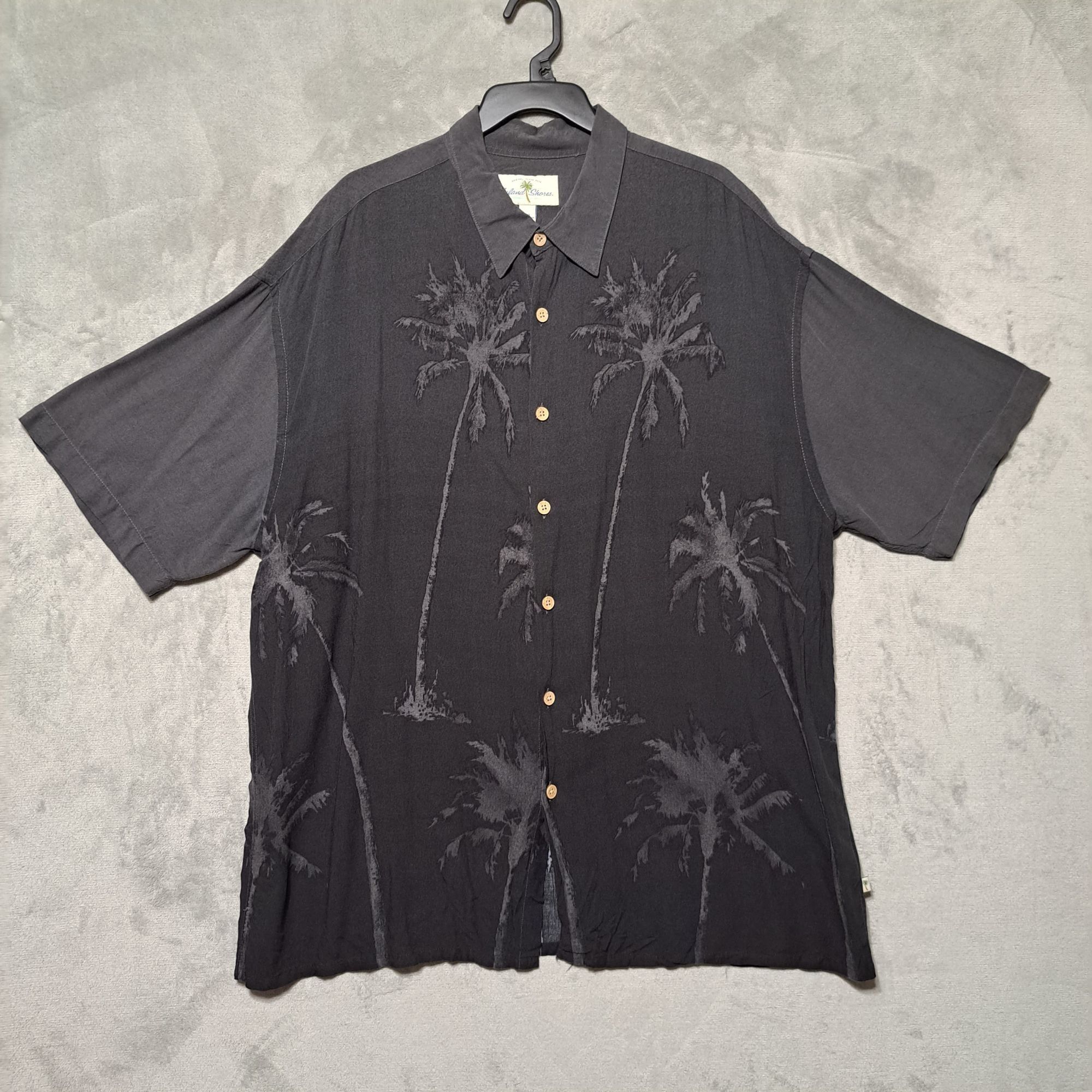Island Shores Island Shores Shirt Mens XXL Black Hawaiian Button Up Short Size US XXL / EU 58 / 5 - 1 Thumbnail