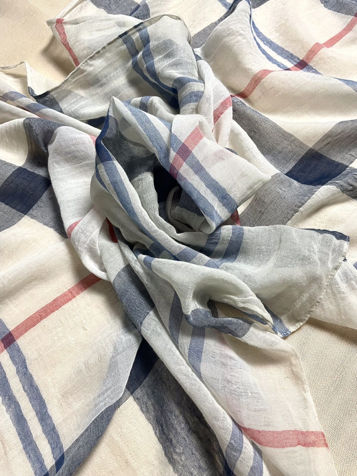 Barbour Barbour white tartan cotton scarf Size ONE SIZE - 9 Thumbnail
