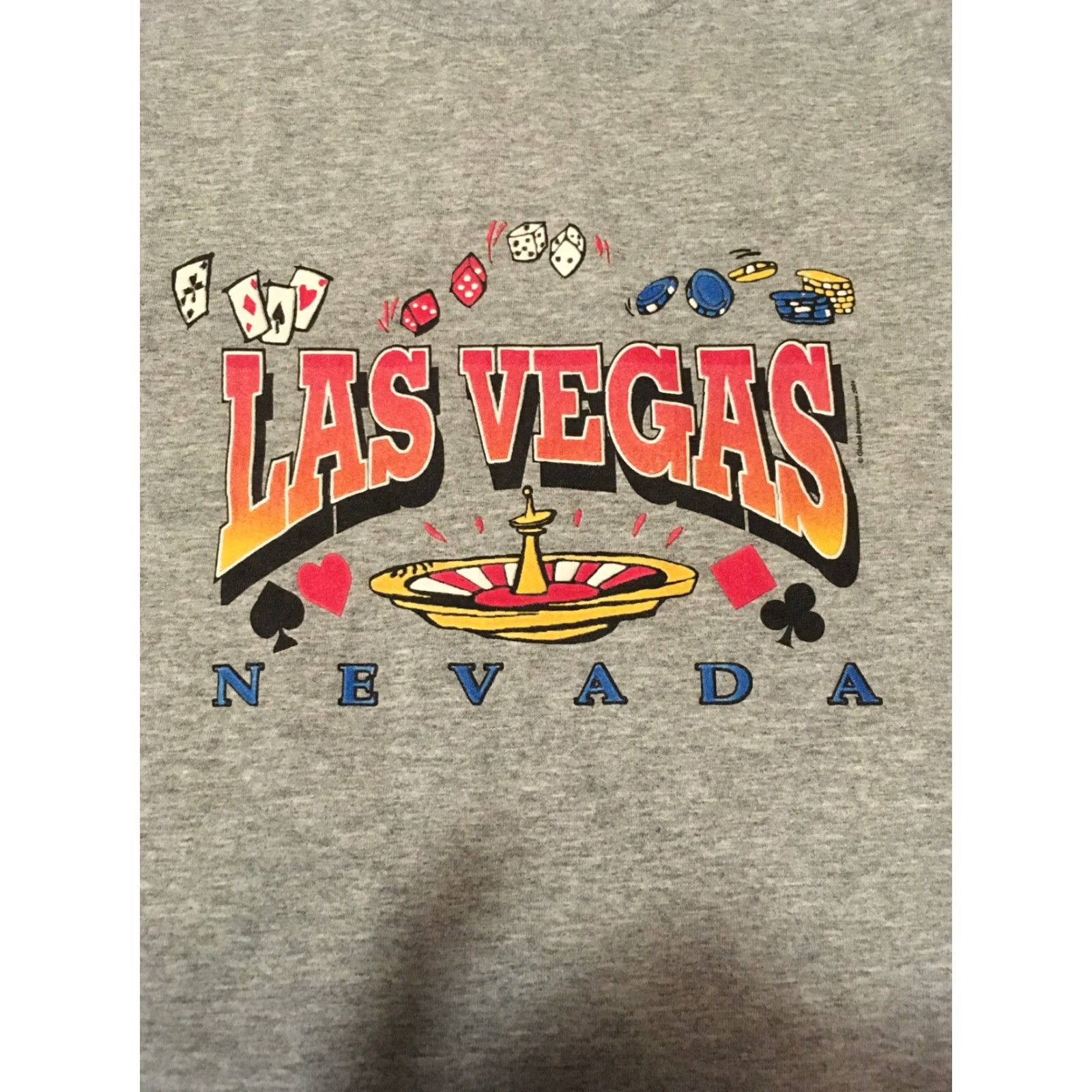 Vintage VINTAGE Las Vegas Nevada T-Shirt 2001 XL Gray Men Regular Size Shirt Mens Size US XL / EU 56 / 4 - 2 Thumbnail