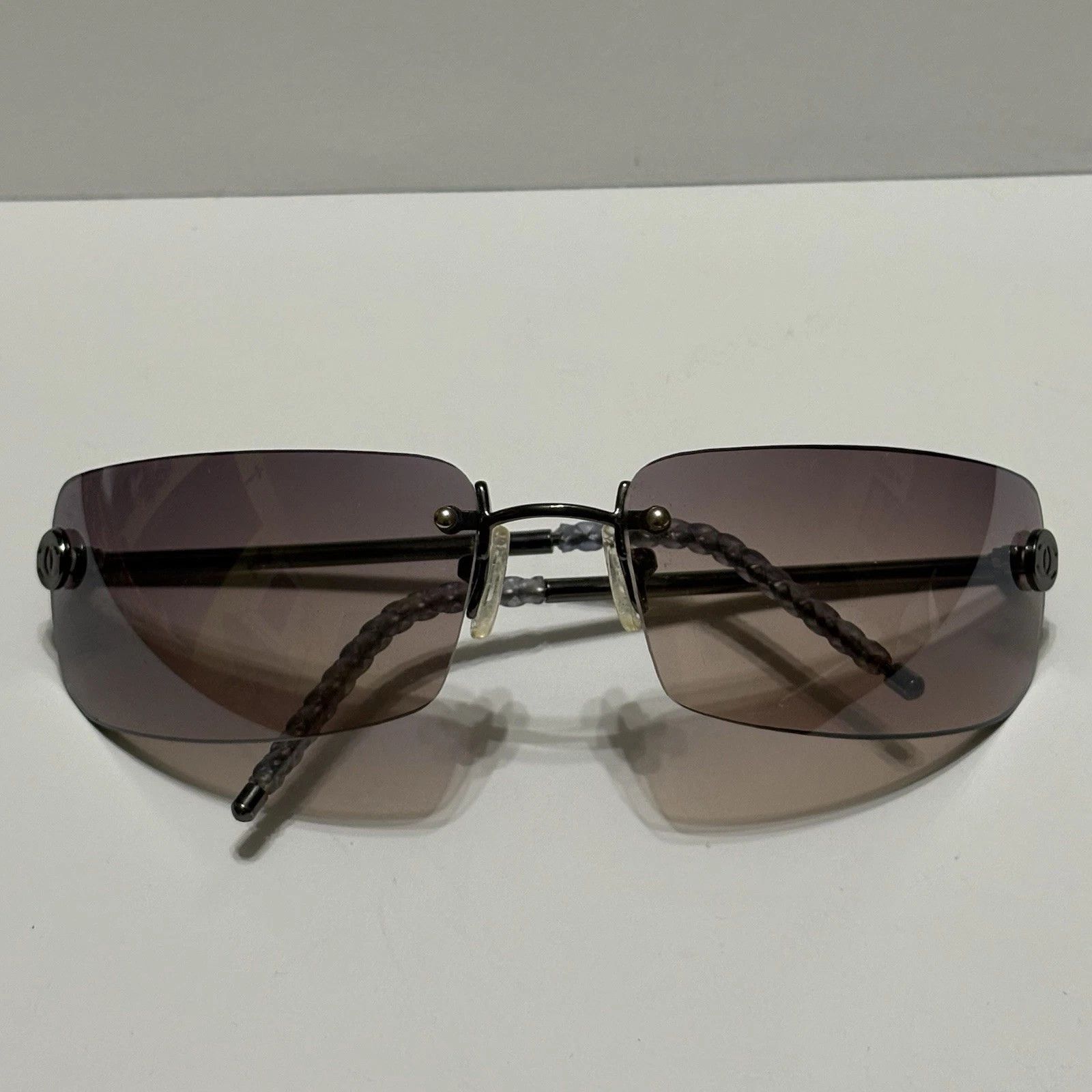 Chanel Chanel Sunglasses Blue CC 4047 Rimless Size ONE SIZE - 5 Thumbnail