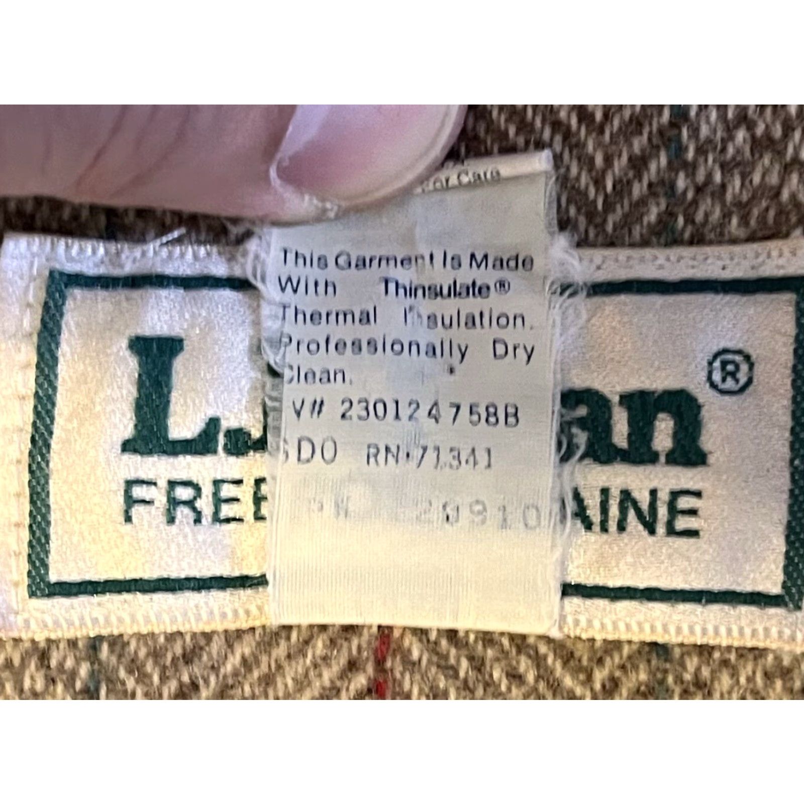 Vintage VINTAGE L.L. Bean Coat Chore Long Wool L Beige Men’s Large 90s Jackets & Coats Size US L / EU 52-54 / 3 - 6 Thumbnail