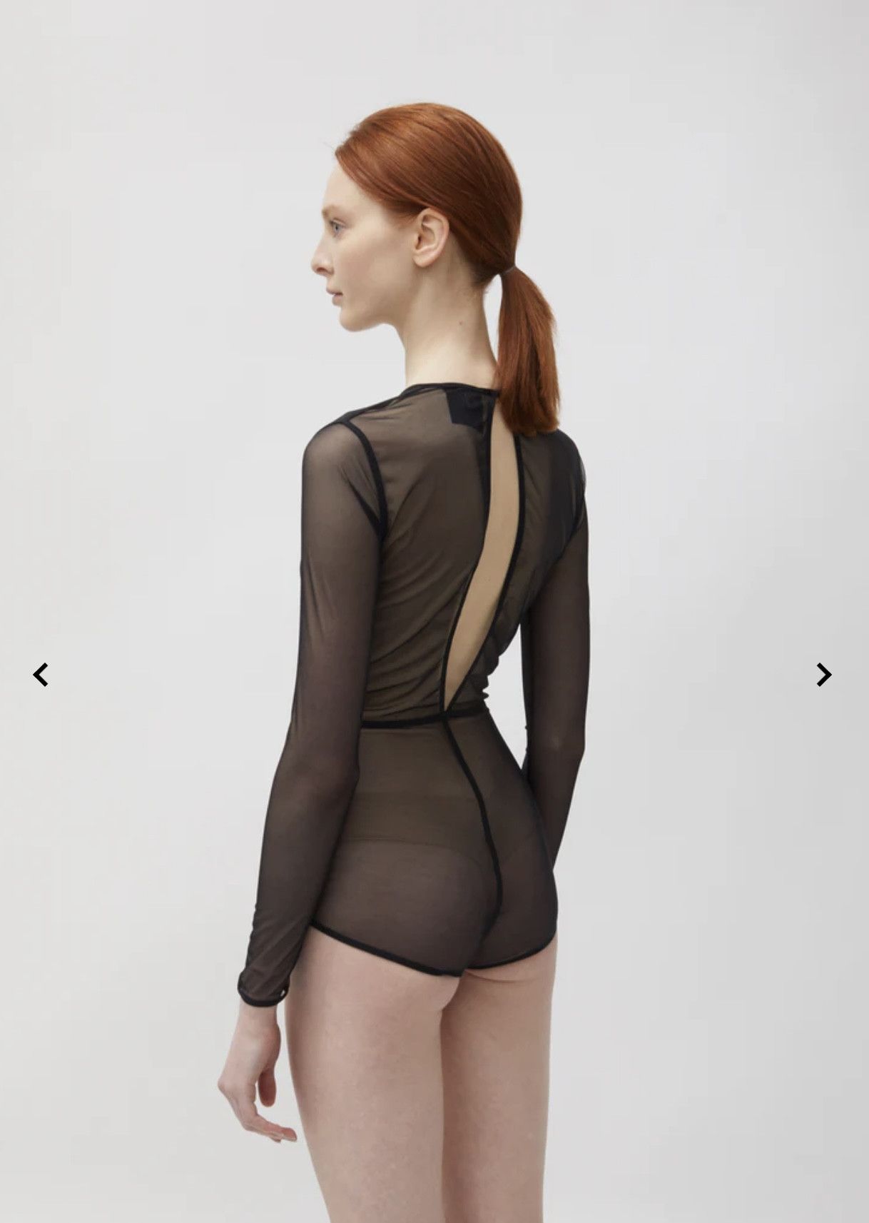 Ann Demeulemeester ANN DEMEULEMEESTER New Soft Tulle Bodysuit Size XS / US 0-2 / IT 36-38 - 3 Thumbnail