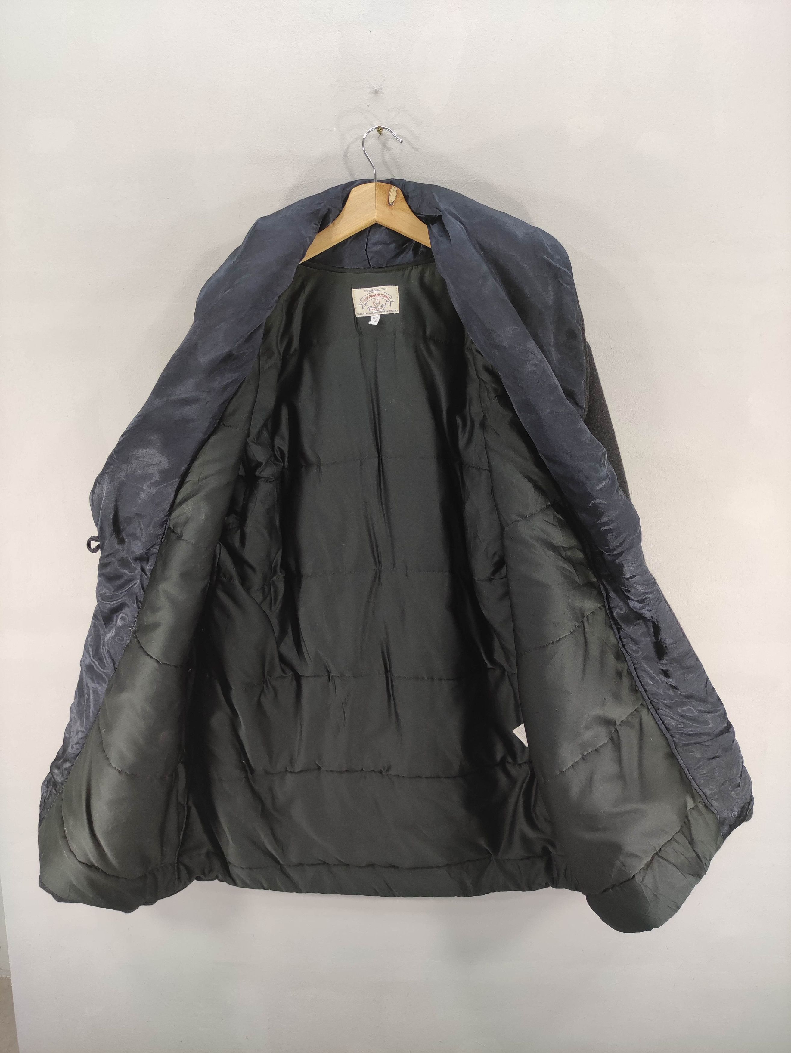 Armani Vintage Armani Jeans Shaw Coller Cardigan Wool Jacket Size L / US 10 / IT 46 - 8 Thumbnail