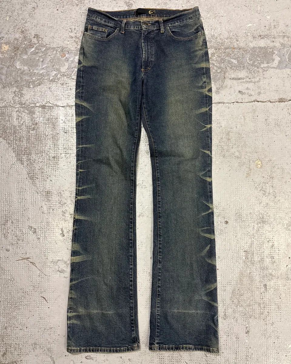 Just Cavalli 2000s Cavalli Blue Denim Washed Jeans Size 28" / US 6 / IT 42 - 1 Thumbnail