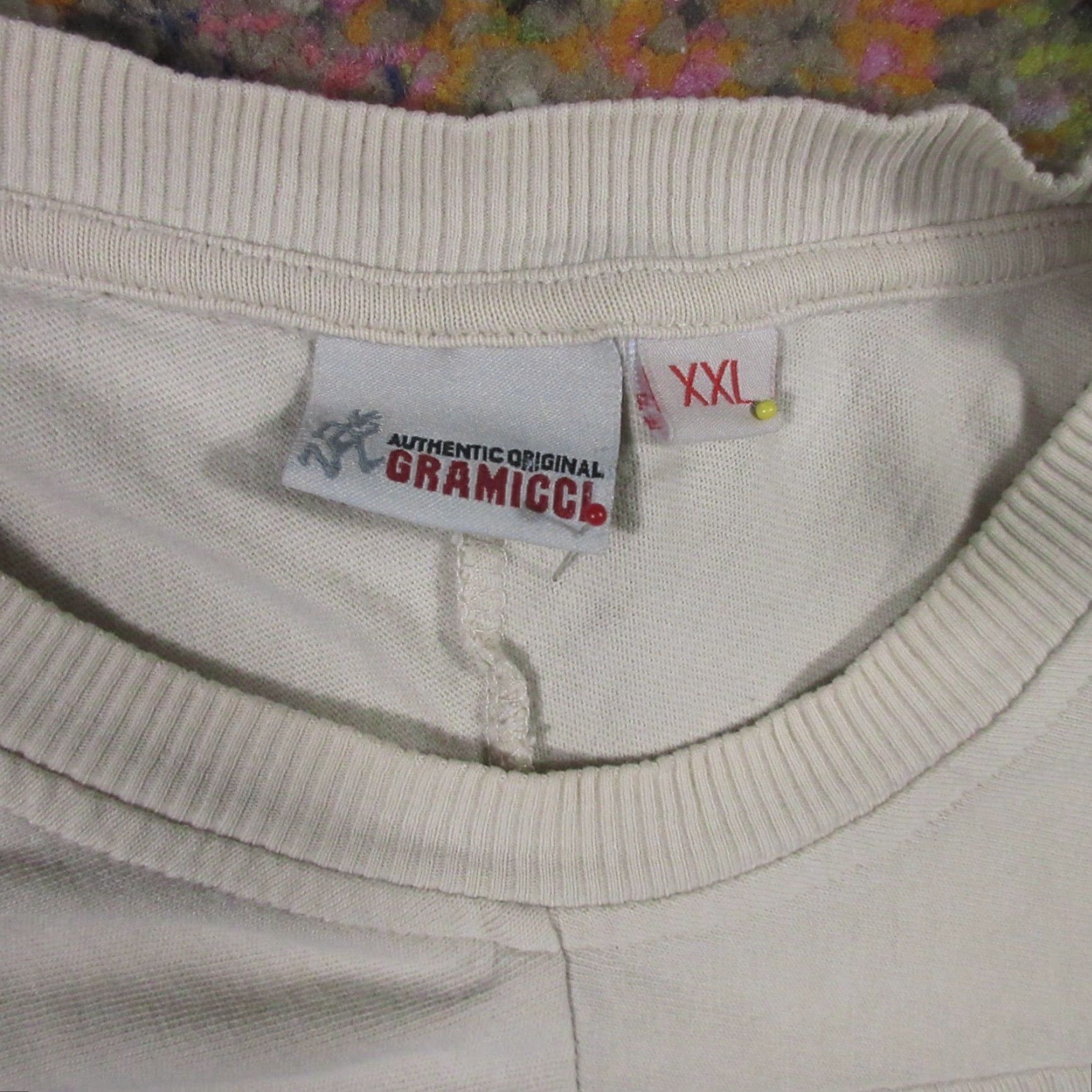 Gramicci VINTAGE Gramicci Shirt Mens 2XL Beige Long Sleeve Crew Pullover T-Shirt Knit Cotton Streetwear Retro with Pockets Size US XXL / EU 58 / 5 - 3 Thumbnail