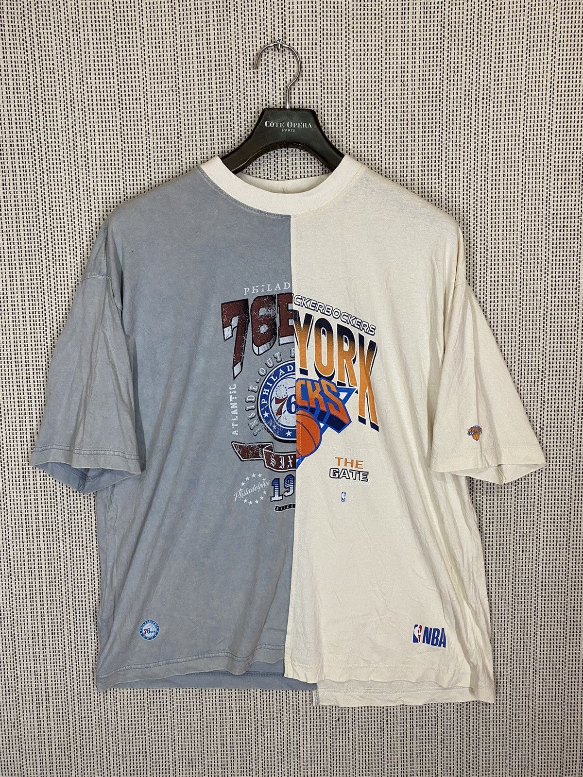 Japanese Brand × NBA ‼️NBA tshirt philadelphia 76ers x new york basketball‼️ Size US XL / EU 56 / 4 - 1 Thumbnail