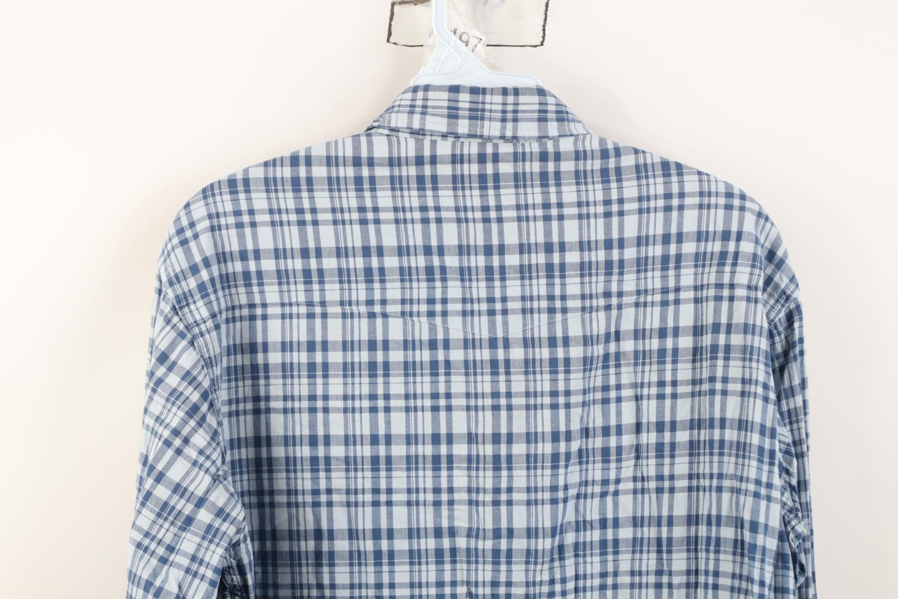 Polo Ralph Lauren Vintage 90s Ralph Lauren Pearl Snap Button Shirt Blue Plaid Size US S / EU 44-46 / 1 - 11 Thumbnail
