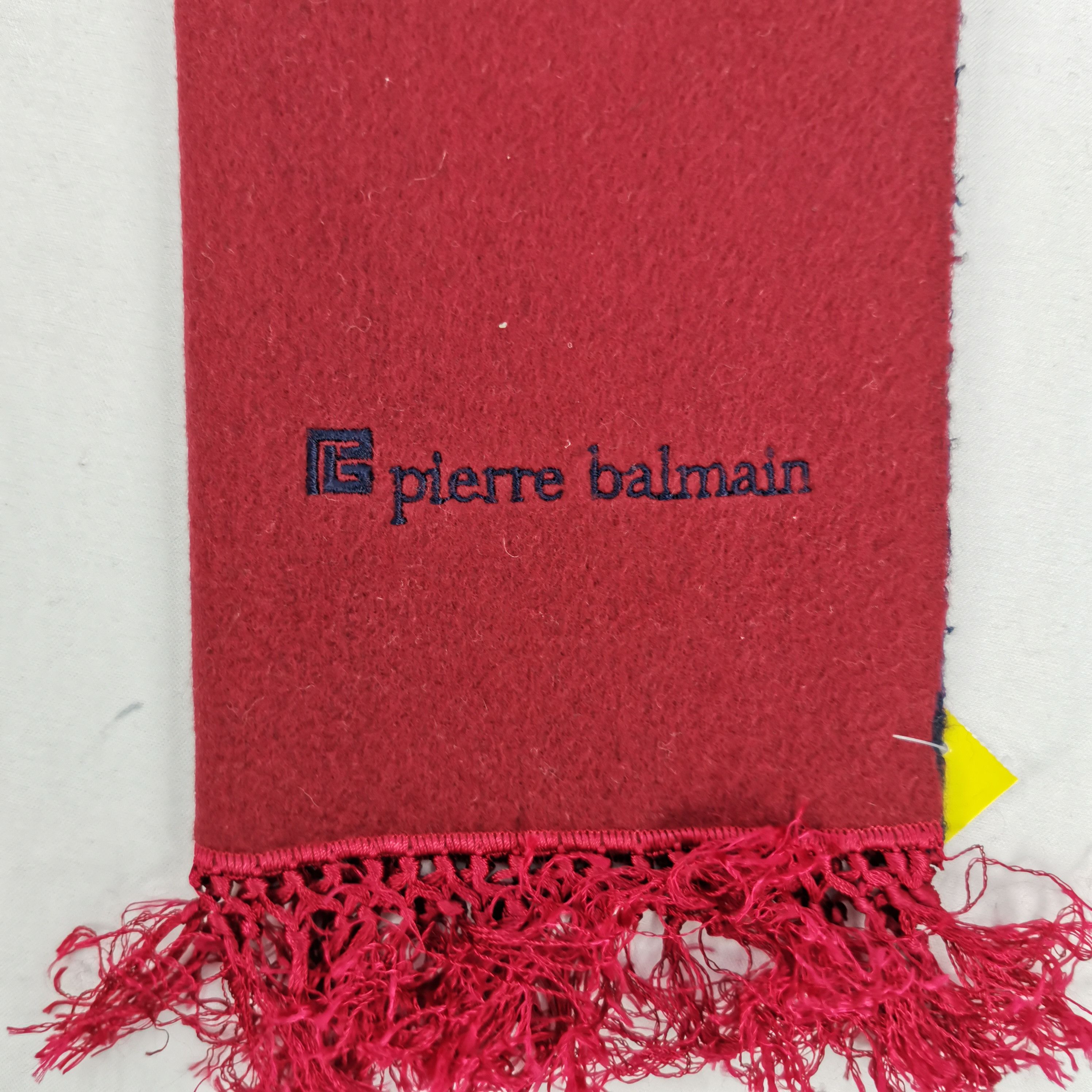 Japanese Brand Vintage Pierre Balmain Wool Scarf Muffler Winter - . Size ONE SIZE - 4 Thumbnail