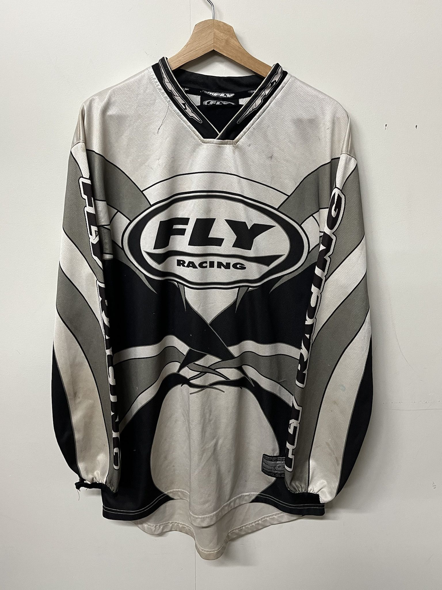 Affliction Vintage 2000s Fly Racing Tribal Pattern Racing Longsleeve Jersey Size L Size US L / EU 52-54 / 3 - 1 Thumbnail