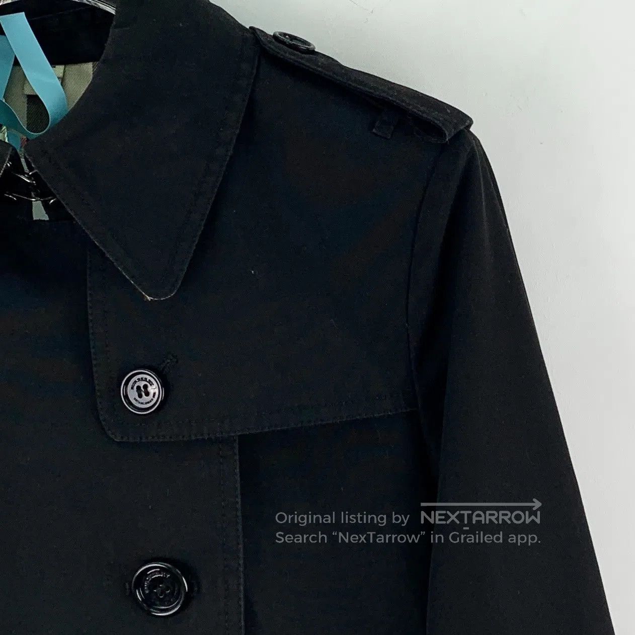 Burberry Burberry Black Lapel Double-breasted Long-sleeve Belted Tr Size XS / US 0-2 / IT 36-38 - 3 Thumbnail