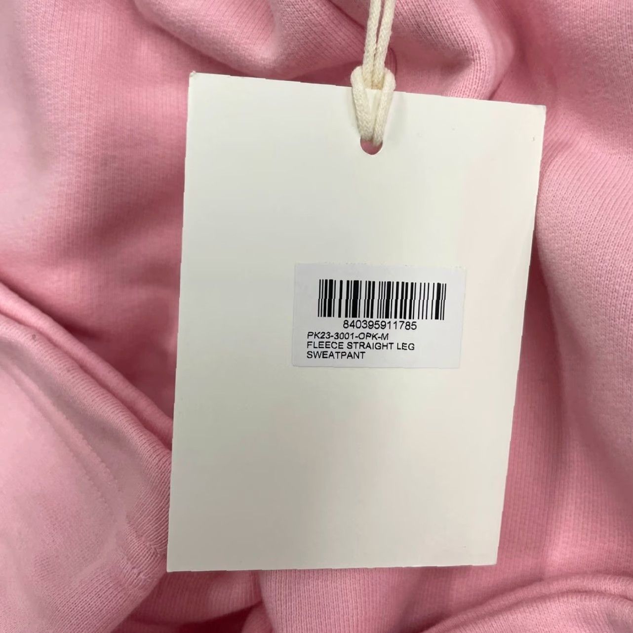 KHY Fleece Sweatpants Women Pink M Straight Leg Casual Pull On Regular Size M