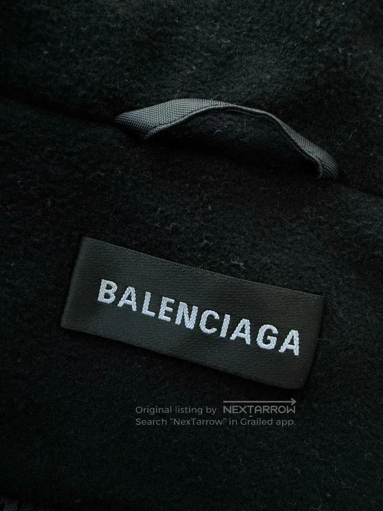 Balenciaga Balenciaga Half Zip Waterproof Hooded Logo Long Sleeve Jac Size US S / EU 44-46 / 1 - 3 Thumbnail