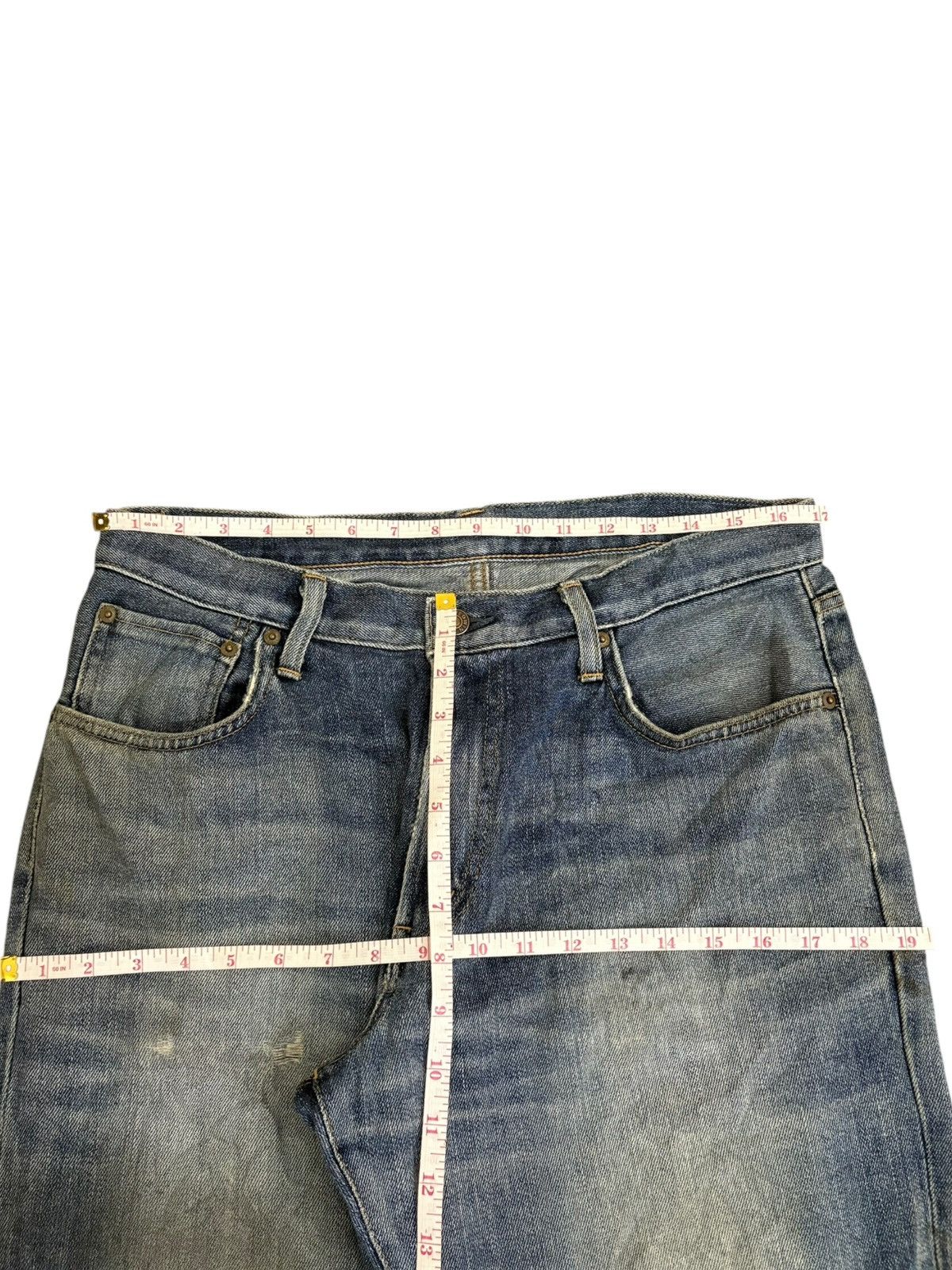 Edwin Vintage Edwin 504 Mud Wash Distressed Loose Jeans Size US 32 / EU 48 - 12 Thumbnail