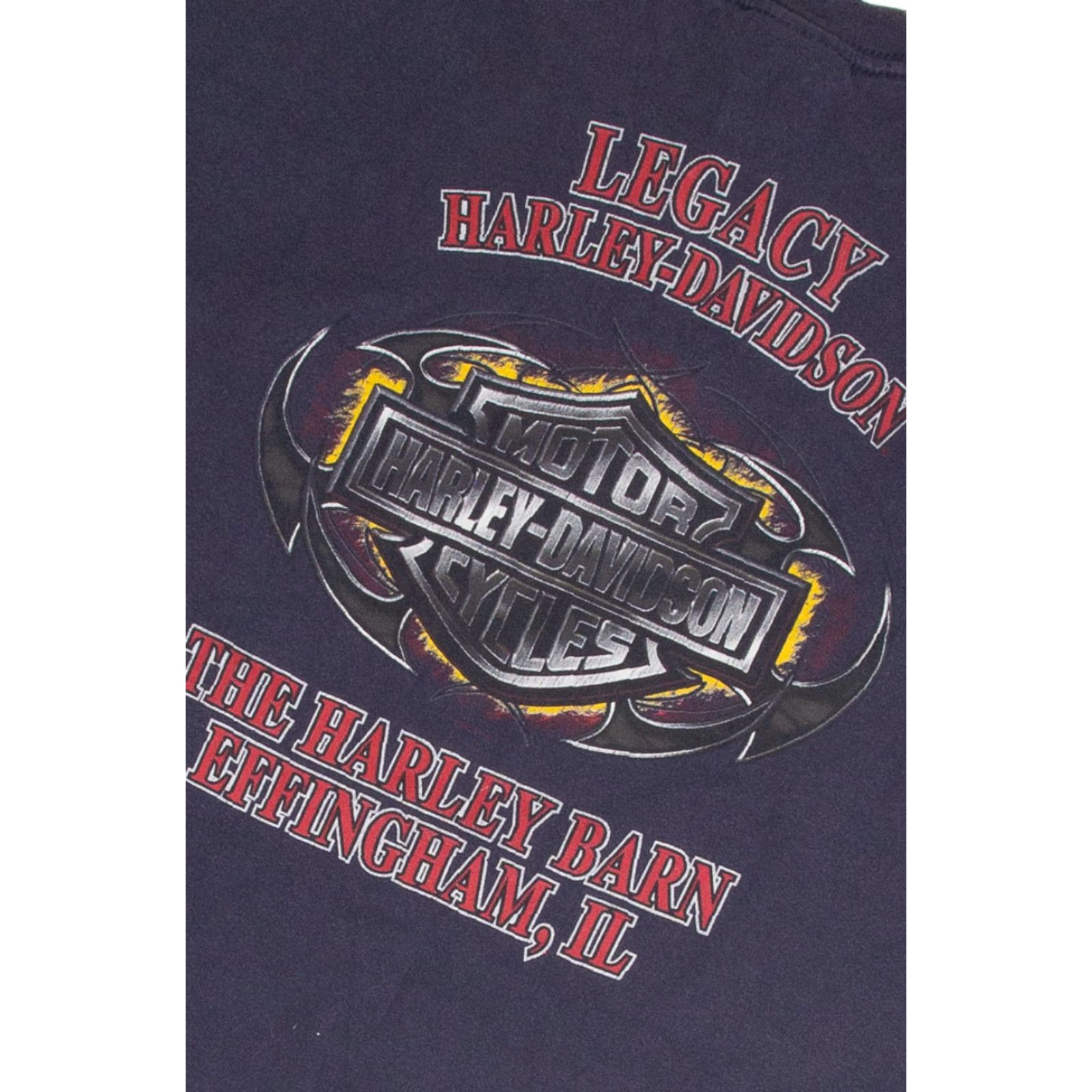 Harley Davidson VINTAGE Harley Davidson T-Shirt XX-Large Navy Blue Unisex Adults Mens Boys Womens Size US XXL / EU 58 / 5 - 3 Thumbnail