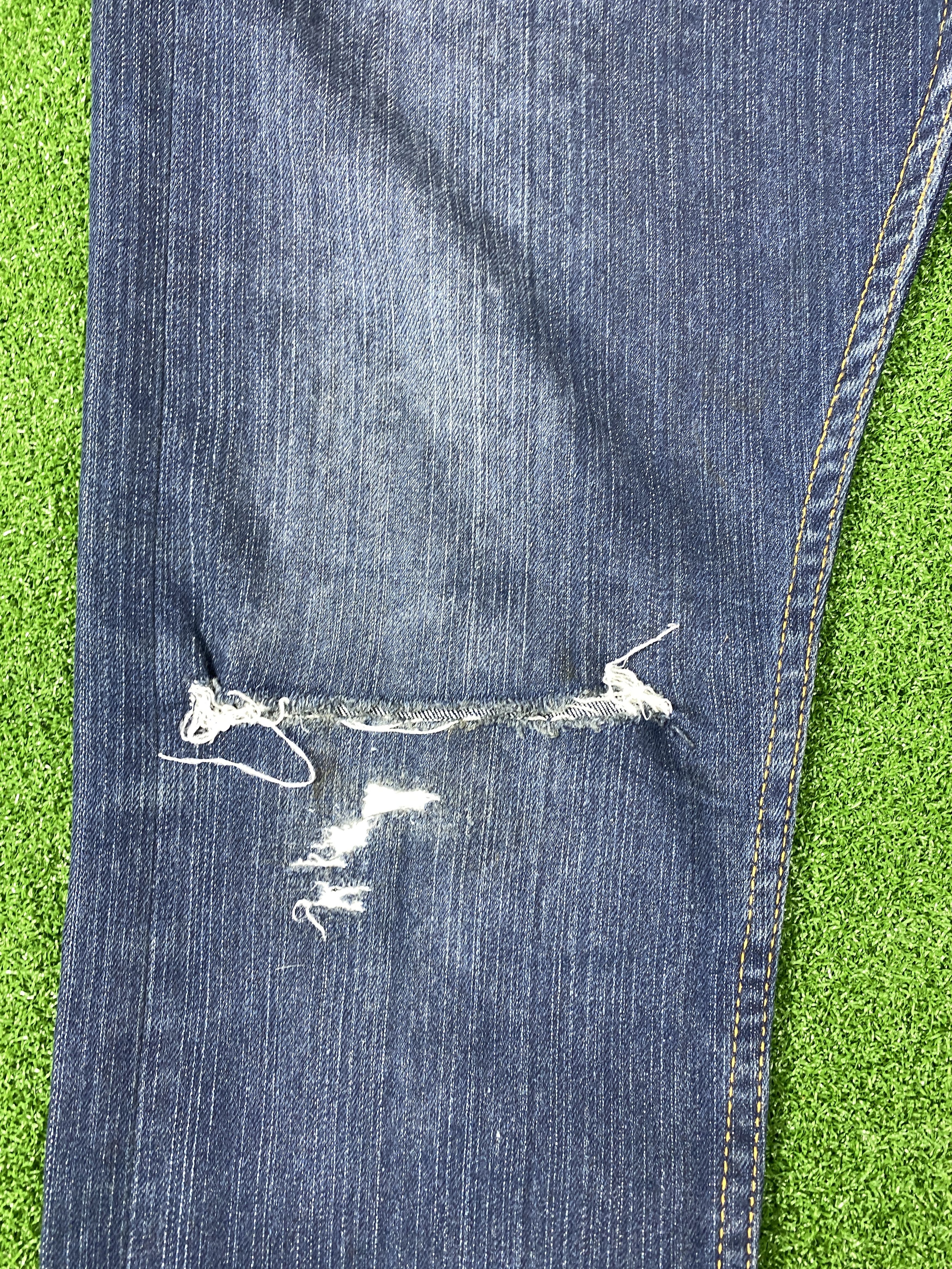 Cheap Monday Vintage Cheap Monday Distressed Blue Jeans Size US 34 / EU 50 - 5 Thumbnail
