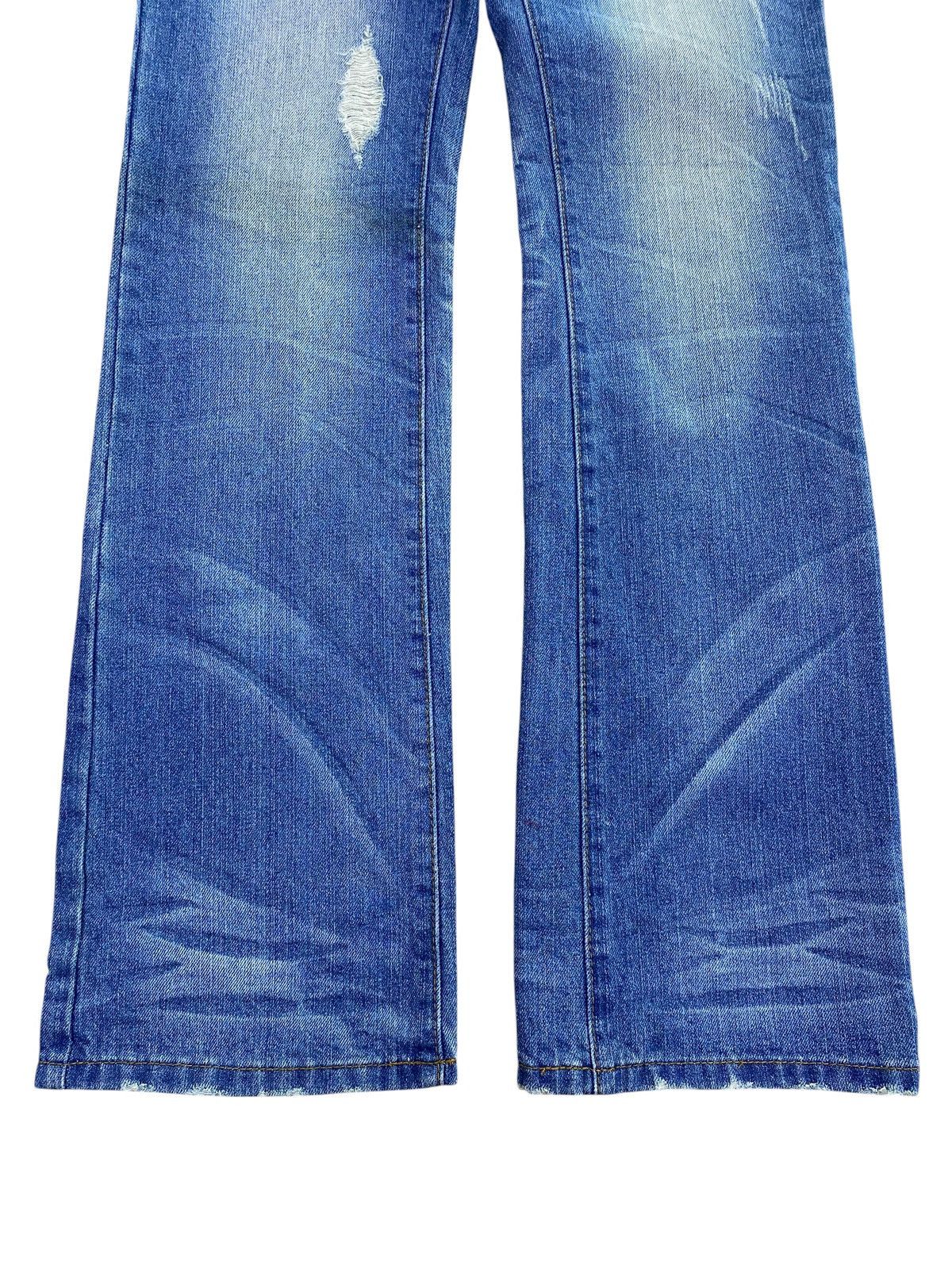 Japanese Brand Indecent Brand Faded Wash Whiskers Style Bootcut Jeans Size US 30 / EU 46 - 9 Thumbnail