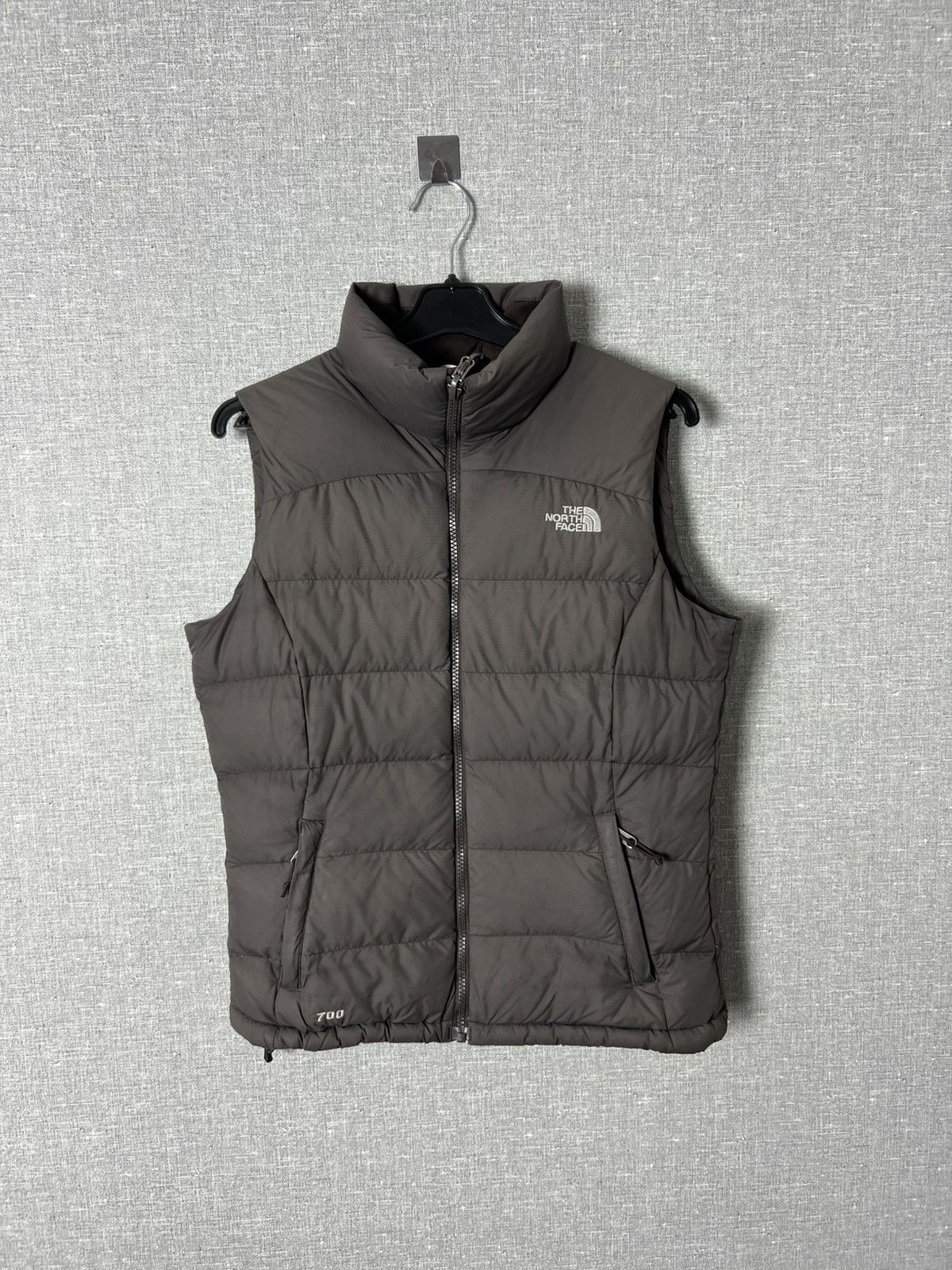 The North Face The North Face Brown Vest Puffer Down Jacket TNF Nuptse 700 Size S / US 4 / IT 40 - 1 Thumbnail