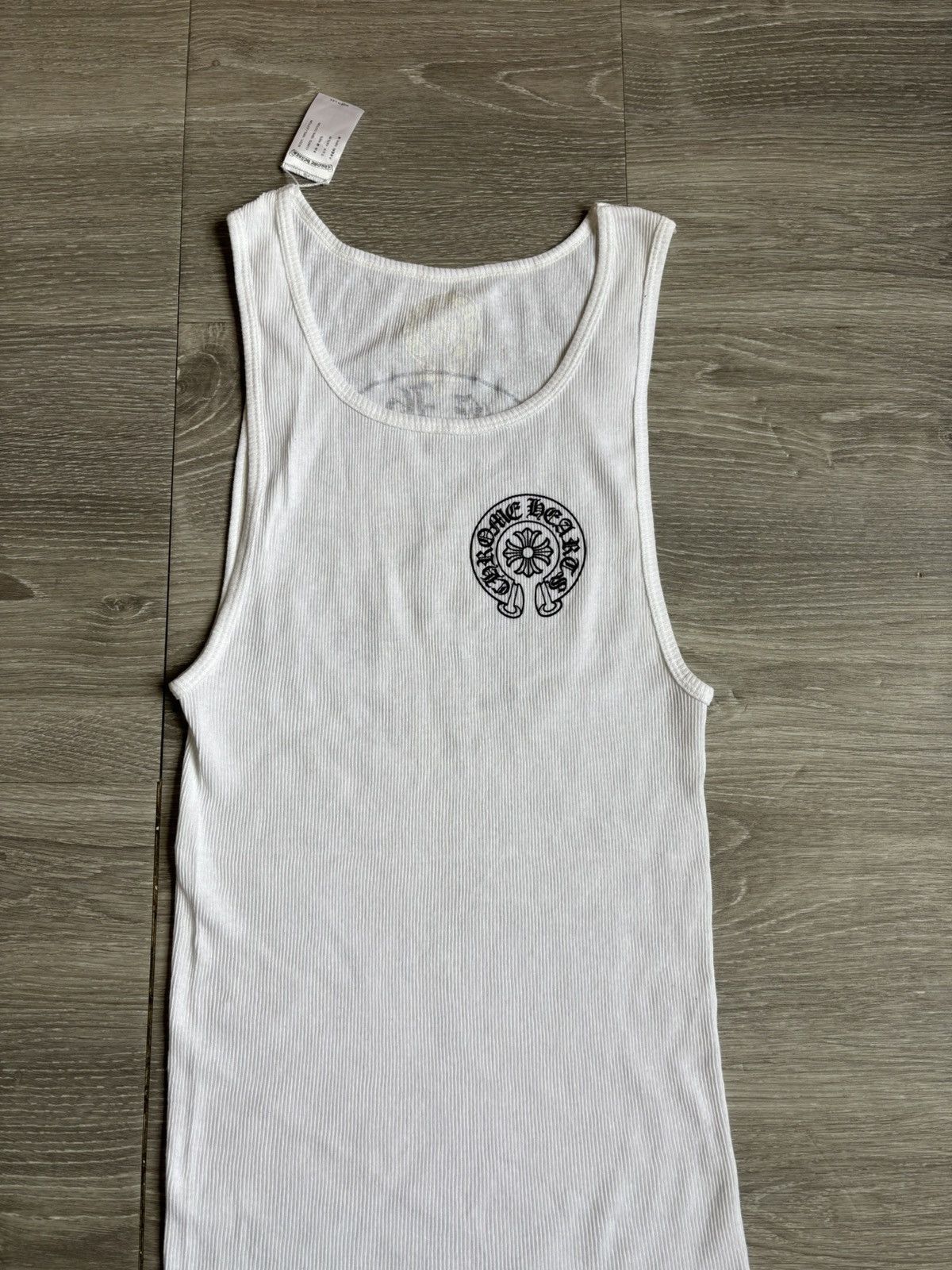 Chrome Hearts Chrome Hearts White Horseshoe Tank Top Size US XL / EU 56 / 4 - 4 Thumbnail