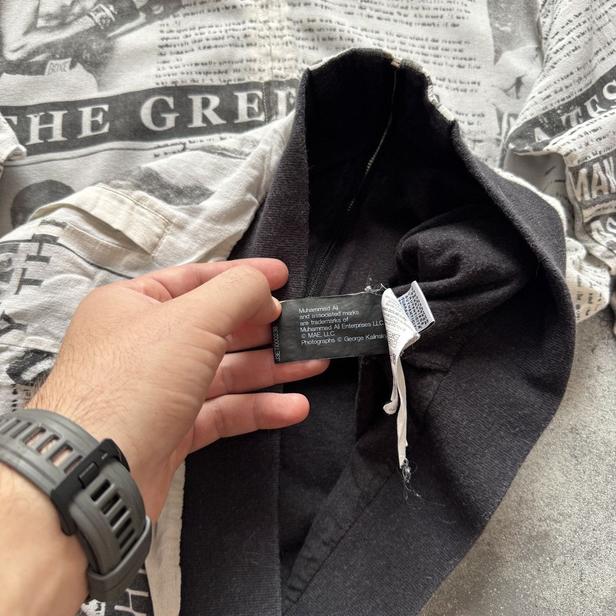 Dolce & Gabbana D&G Dolce & Gabbana x Mohamed Ali Gazette Printed Zip Hoodie Size XS / US 0-2 / IT 36-38 - 14 Thumbnail