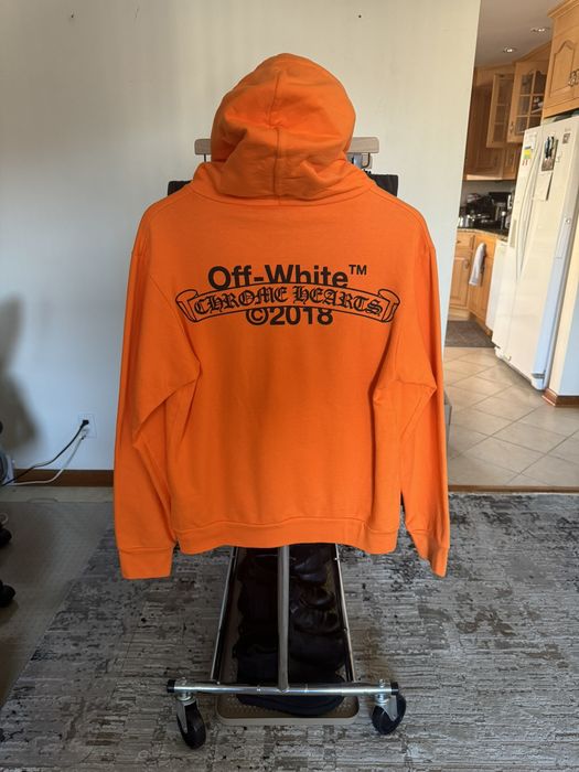 Off white x chrome hearts online hoodie