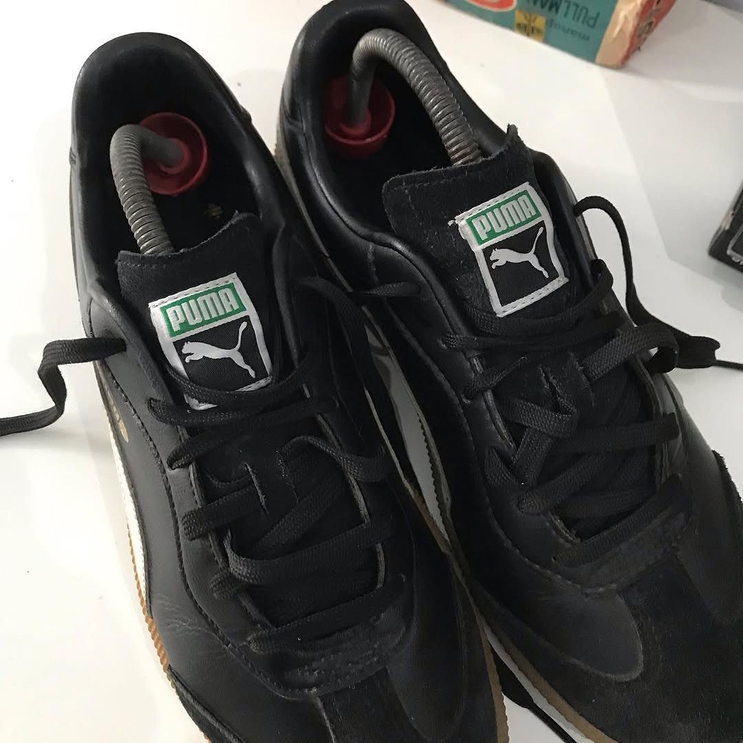Hysteric Glamour × Puma Vintage puma King Liga Black leather with the white Size US 9.5 / EU 42-43 - 10 Thumbnail