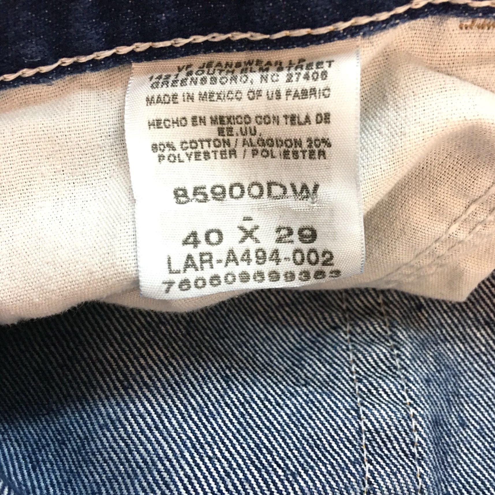Wrangler Wrangler Jeans Denim Straight Leg Men Size 40 Navy Blue 40x29 Vintage No Size US 40 / EU 56 - 5 Thumbnail