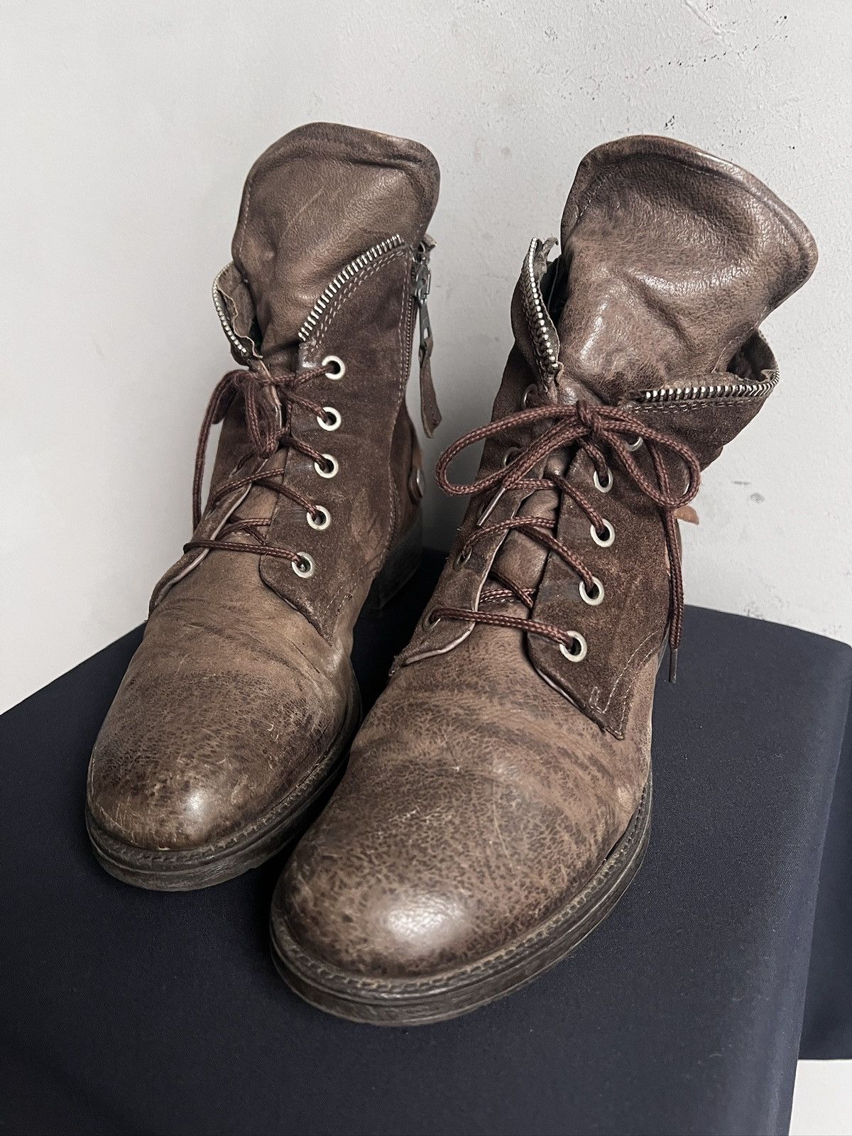 A.S.98 Ankle artisan A.S. 98 style leather boots avant garde Size US 5.5 / EU 38 - 10 Thumbnail