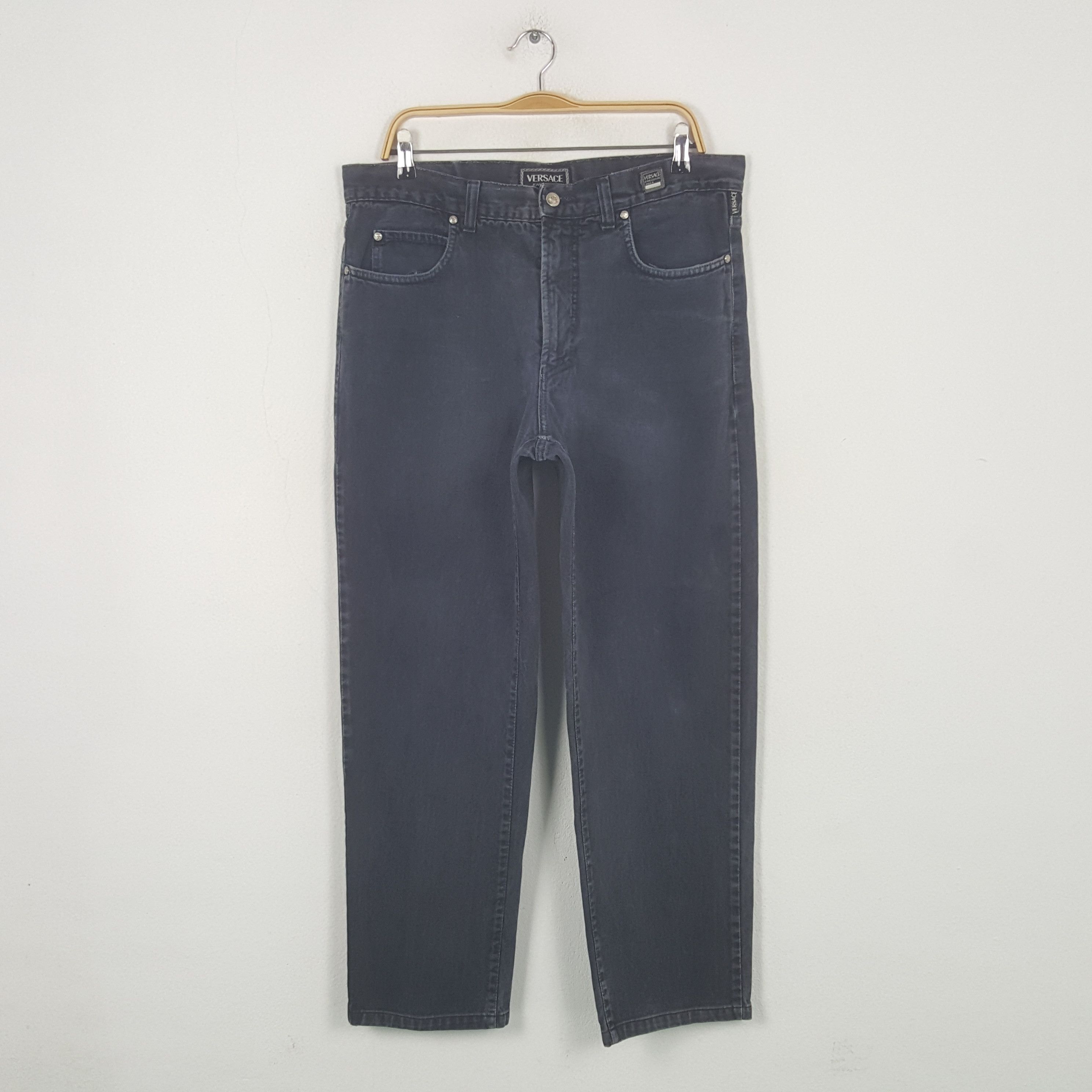 Versace Vintage Versace Jeans Couture Designer Denim Jeans RR22 Size US 36 / EU 52 - 1 Thumbnail