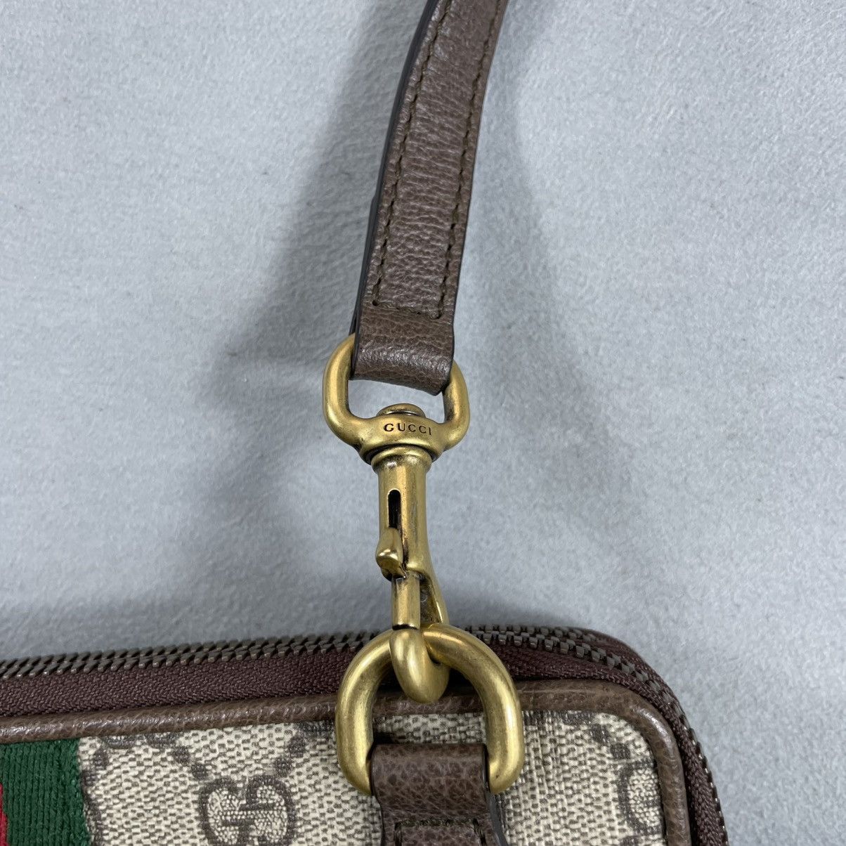 Gucci Ophidia Double Zip Crossbody Bag GG Coated Canvas Small Size ONE SIZE - 10 Thumbnail
