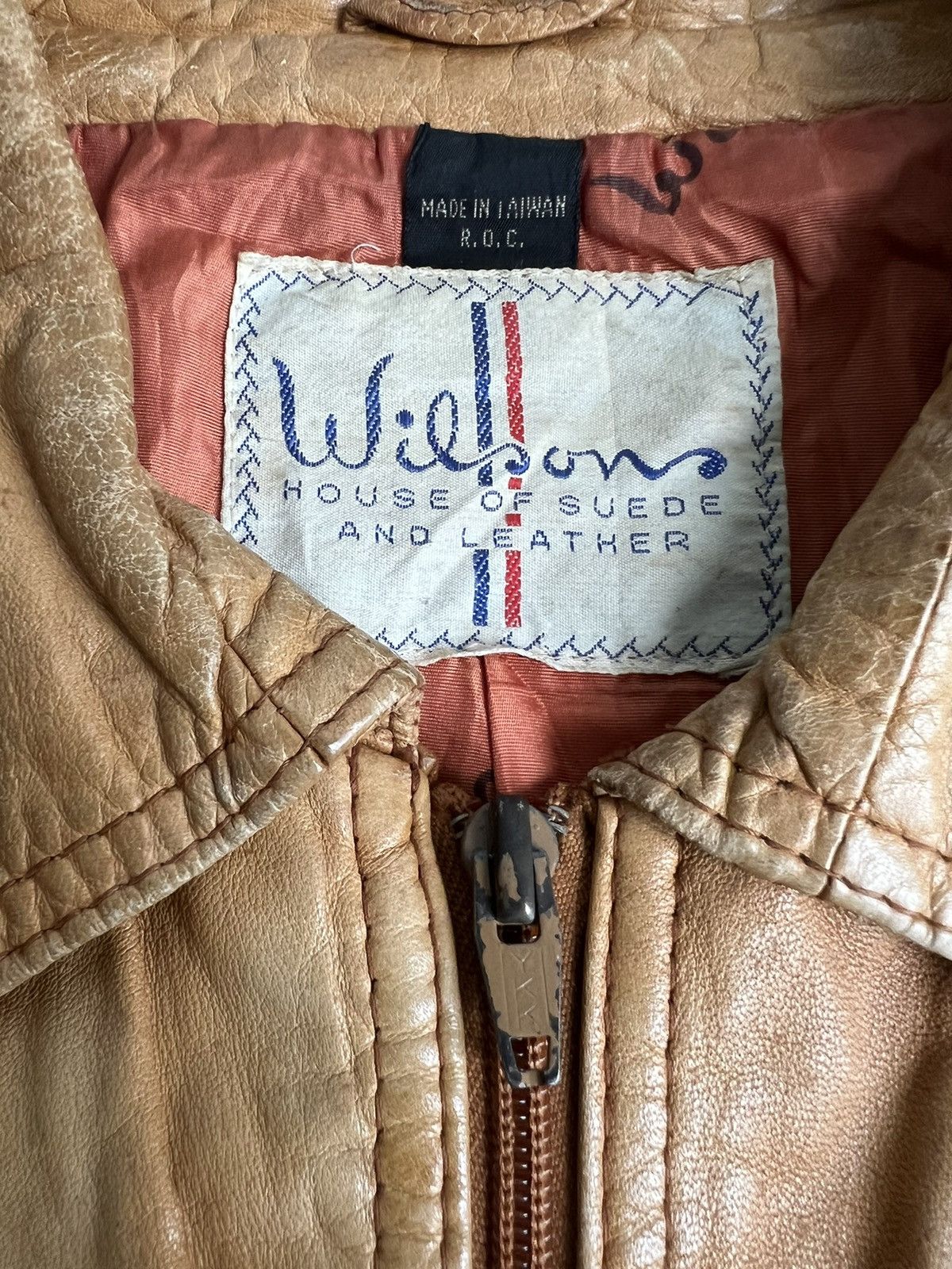 Aero Leathers 50/60s Wilson Leather Broken Horsehide Biker Leather Jacket Size US S / EU 44-46 / 1 - 10 Thumbnail