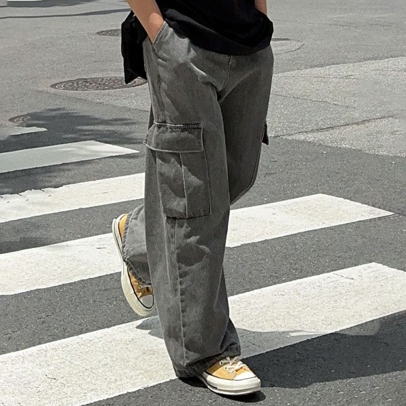 Japanese Brand × Jean Retro loose wide leg straight leg jeans Size US 32 / EU 48 - 5 Thumbnail