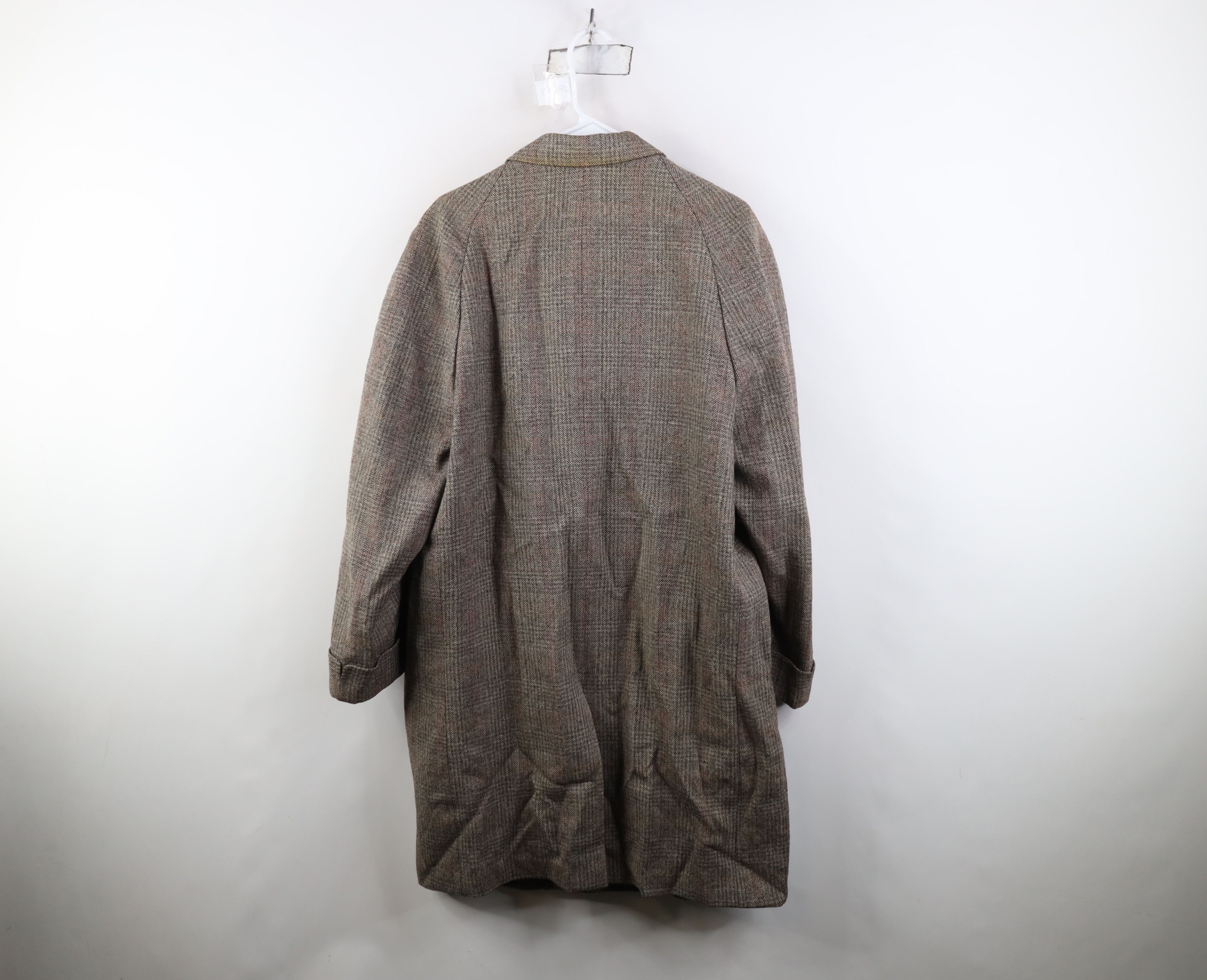 Vintage Vintage 40s 50s Streetwear Wool Tweed Overcoat Jacket USA Size US L / EU 52-54 / 3 - 14 Thumbnail